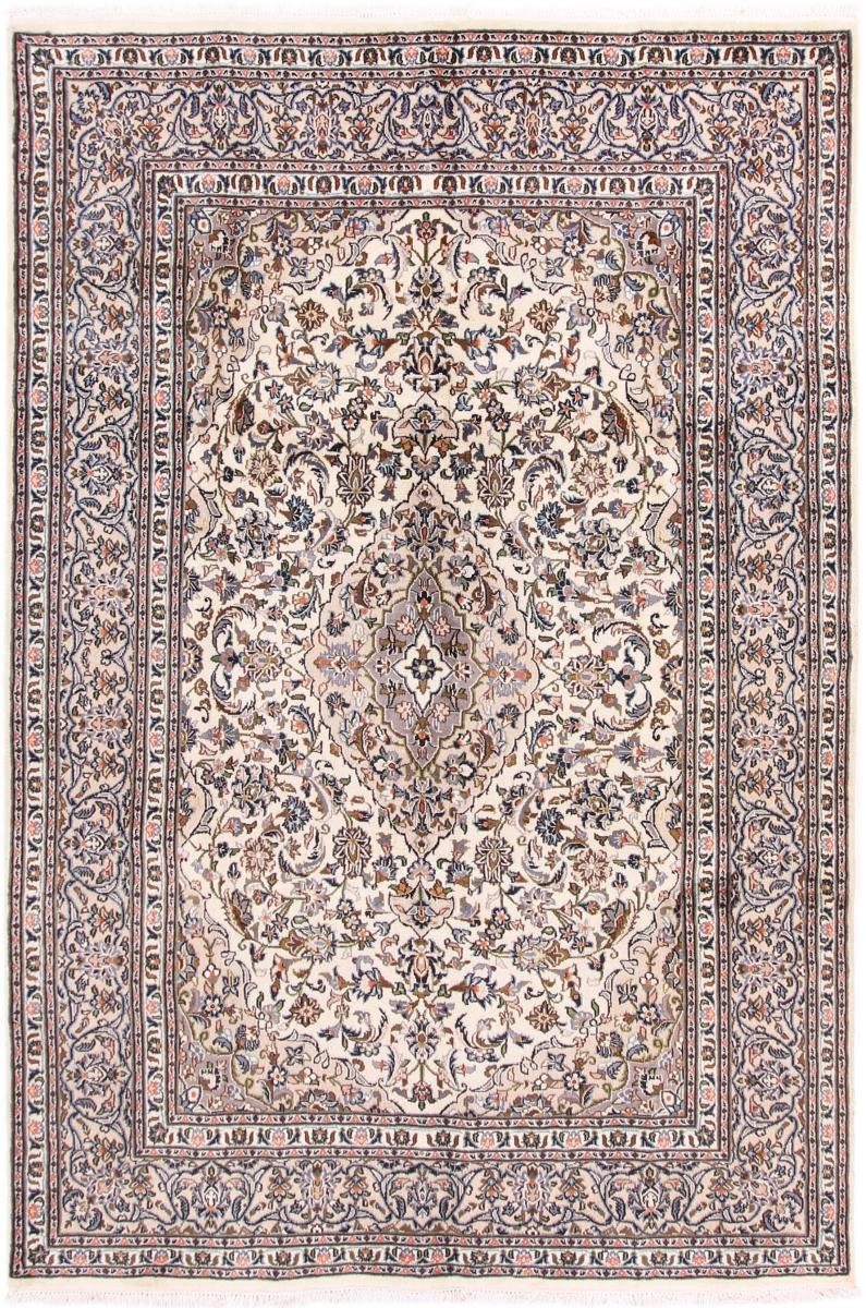 Orientteppich Keshan 204x301 Handgeknüpfter Orientteppich / Perserteppich, Nain Trading, rechteckig, Höhe: 12 mm