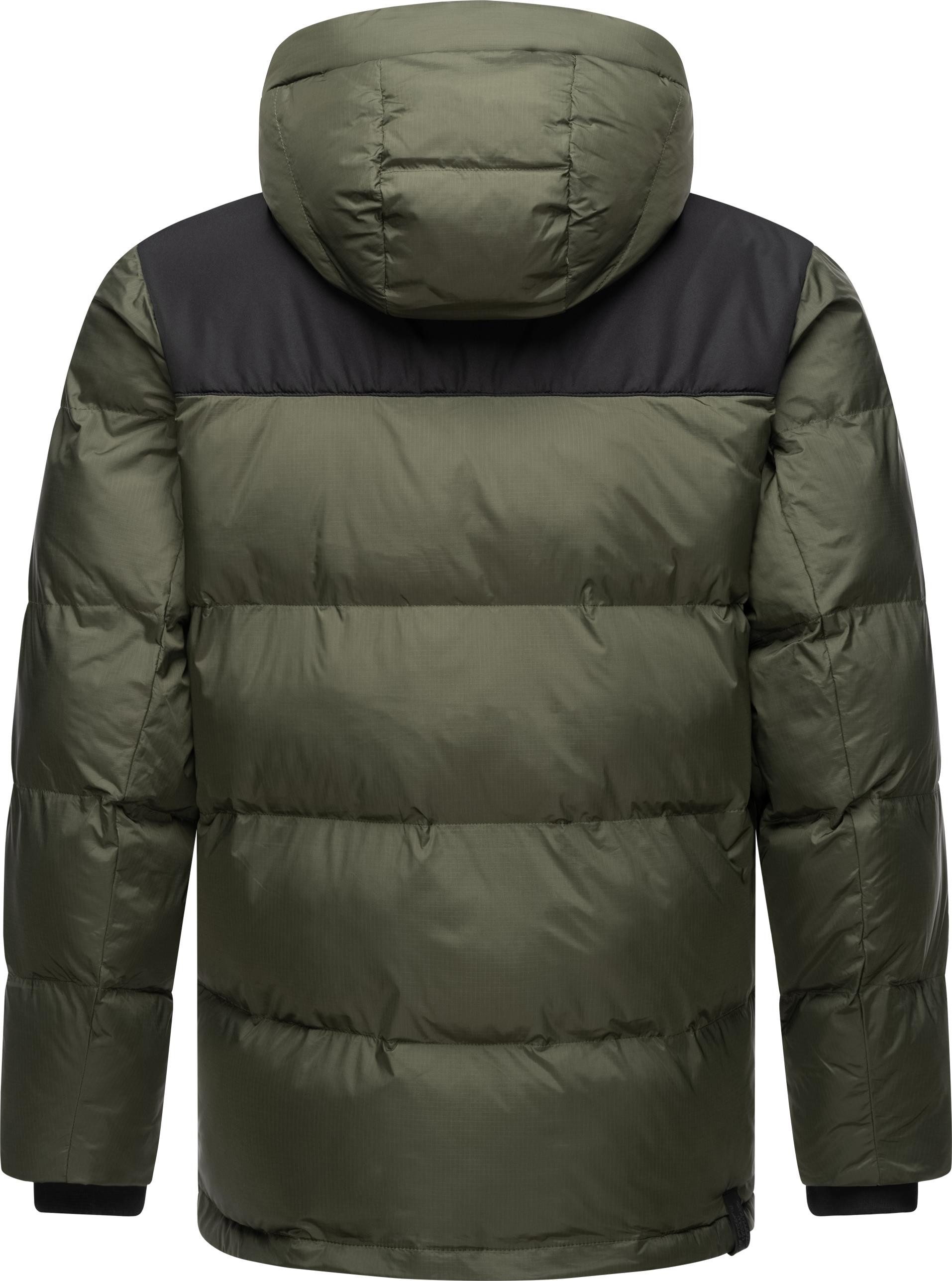 Ragwear Steppjacke Mikkesh Sportliche Herren Winterjacke mit Kapuze