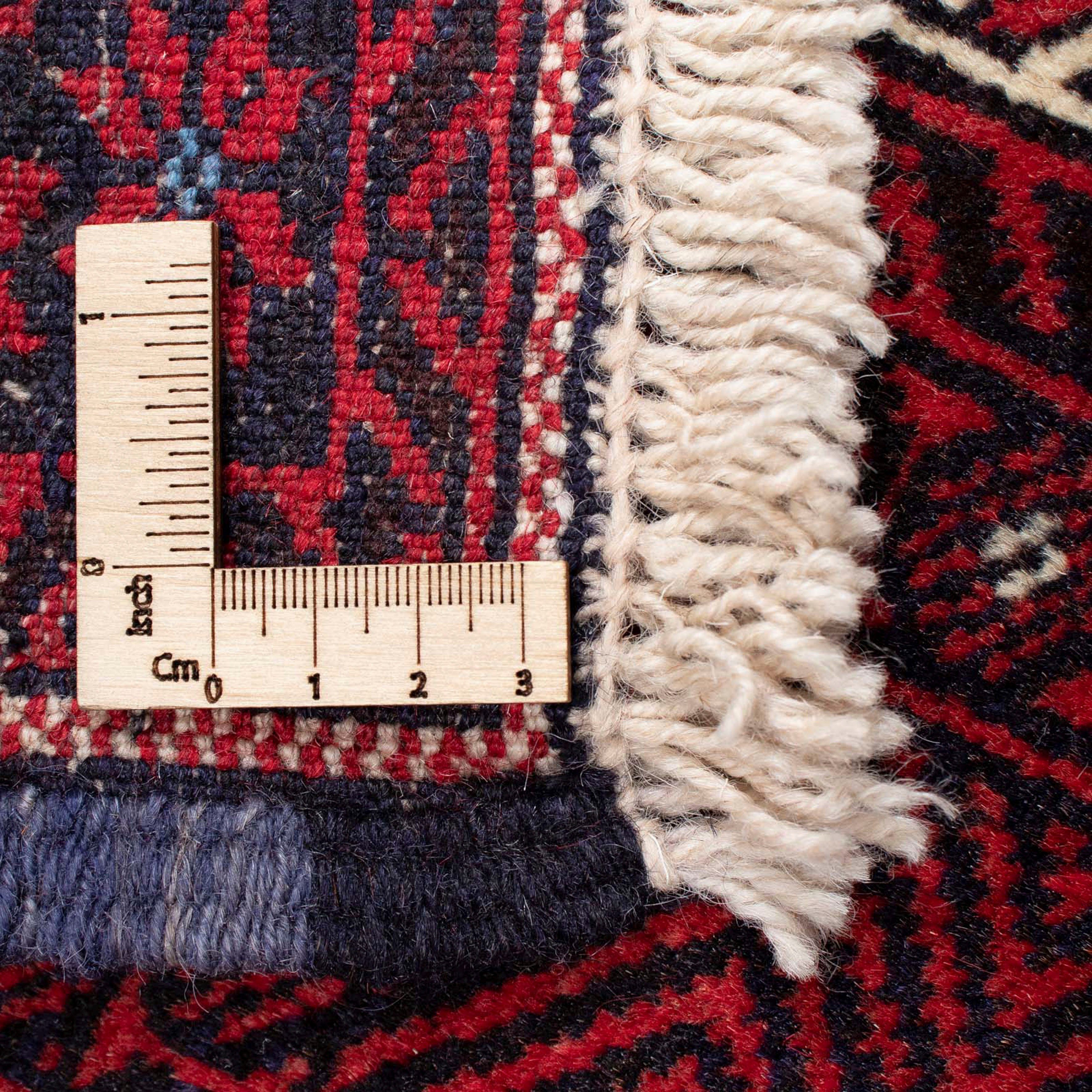 x cm Orientteppich - 136 Einzelstück Belutsch Höhe: rechteckig, 8 rot, mm, 89 morgenland, mit Wohnzimmer, Zertifikat - Handgeknüpft,
