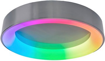 näve LED Deckenleuchte Multo, CCT - über Fernbedienung, Dimmfunktion, Fernbedienung, Infrarot inkl., LED fest integriert, Neutralweiß, RGB, Warmweiß, Nachtlicht-, Memoryfunktion, CCT, Rainbowfarben, Fernbedien., dimmbar