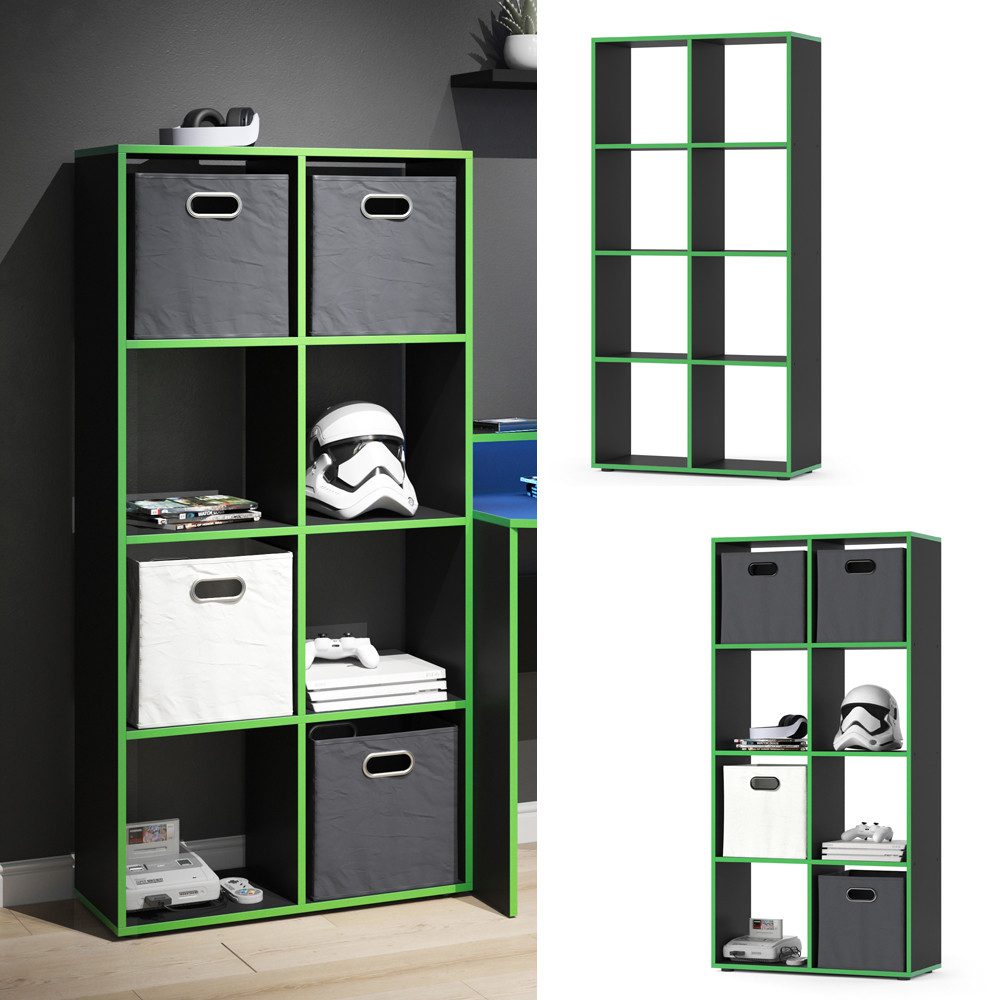 Vicco Raumteiler Scutum, Schwarz/Grün, 72 x günstig online kaufen