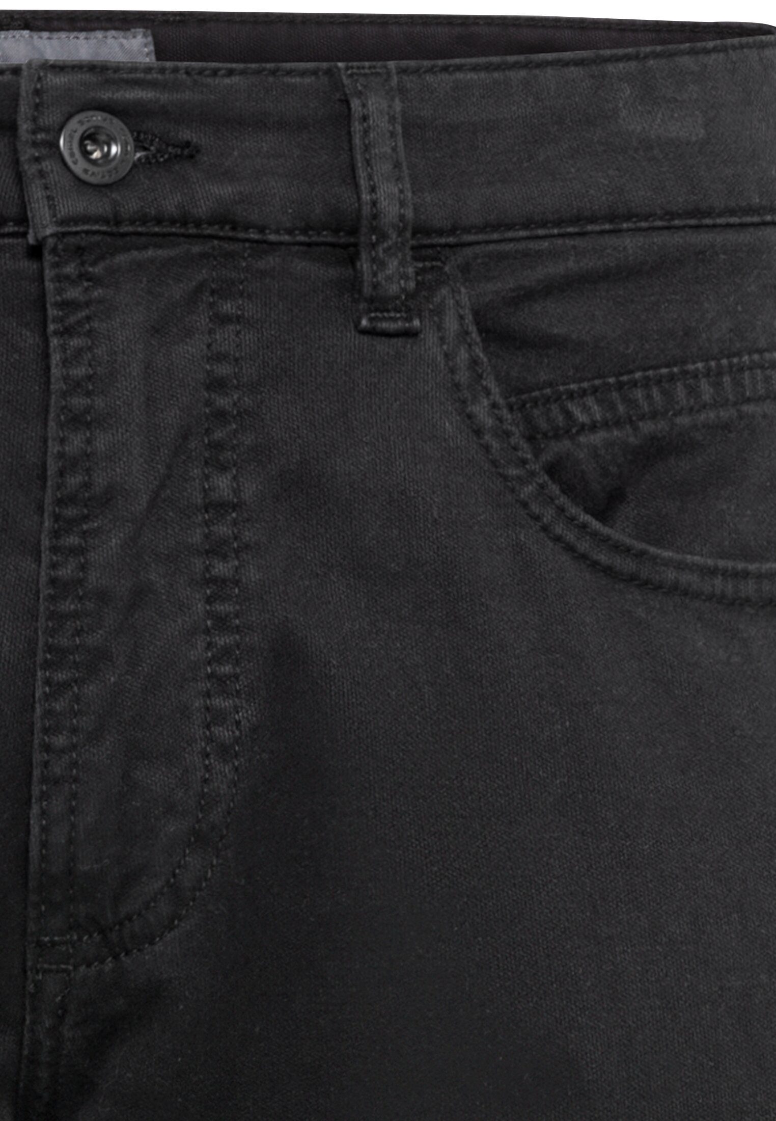 Hose 5-Pocket-Jeans Fit active camel Regular 5-Pocket Schwarz Canvas