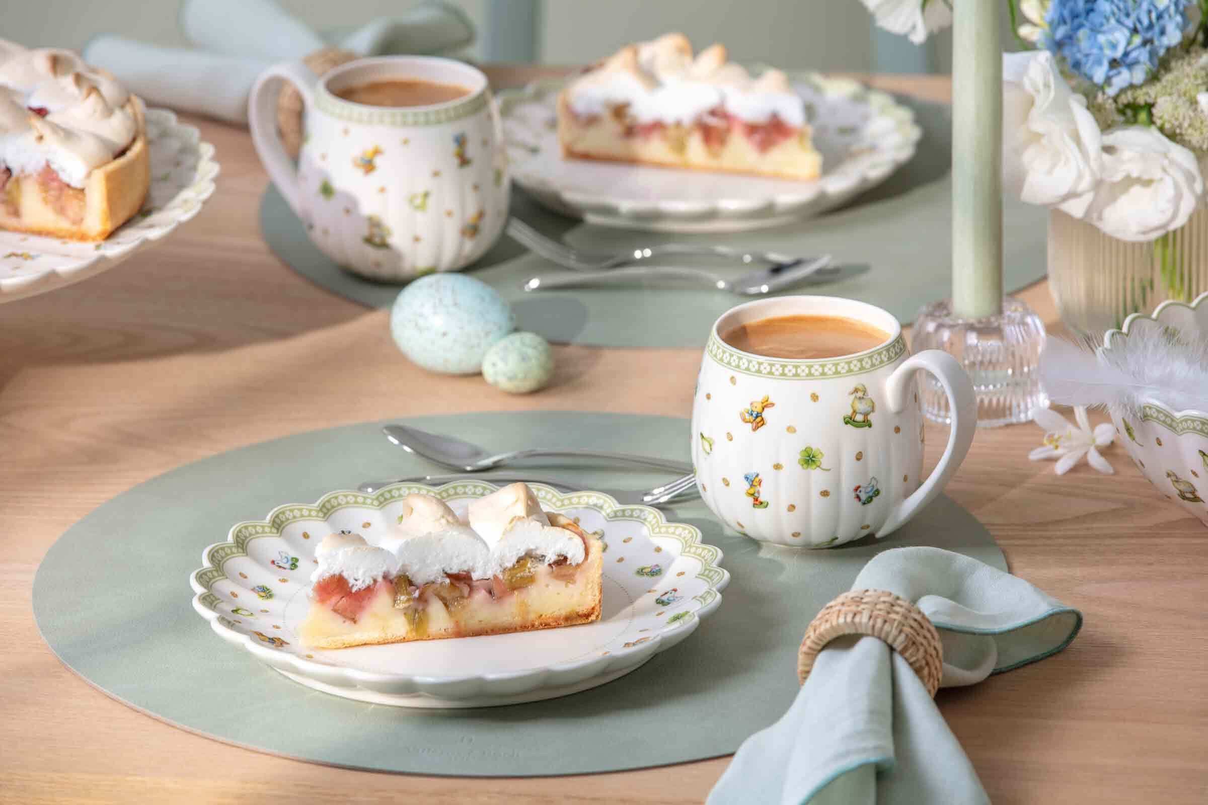 Villeroy & Boch Frühstücks-Geschirrset Easter Delight Frühstücks-Set 6er Set (6-tlg), 2 Personen, Porzellan