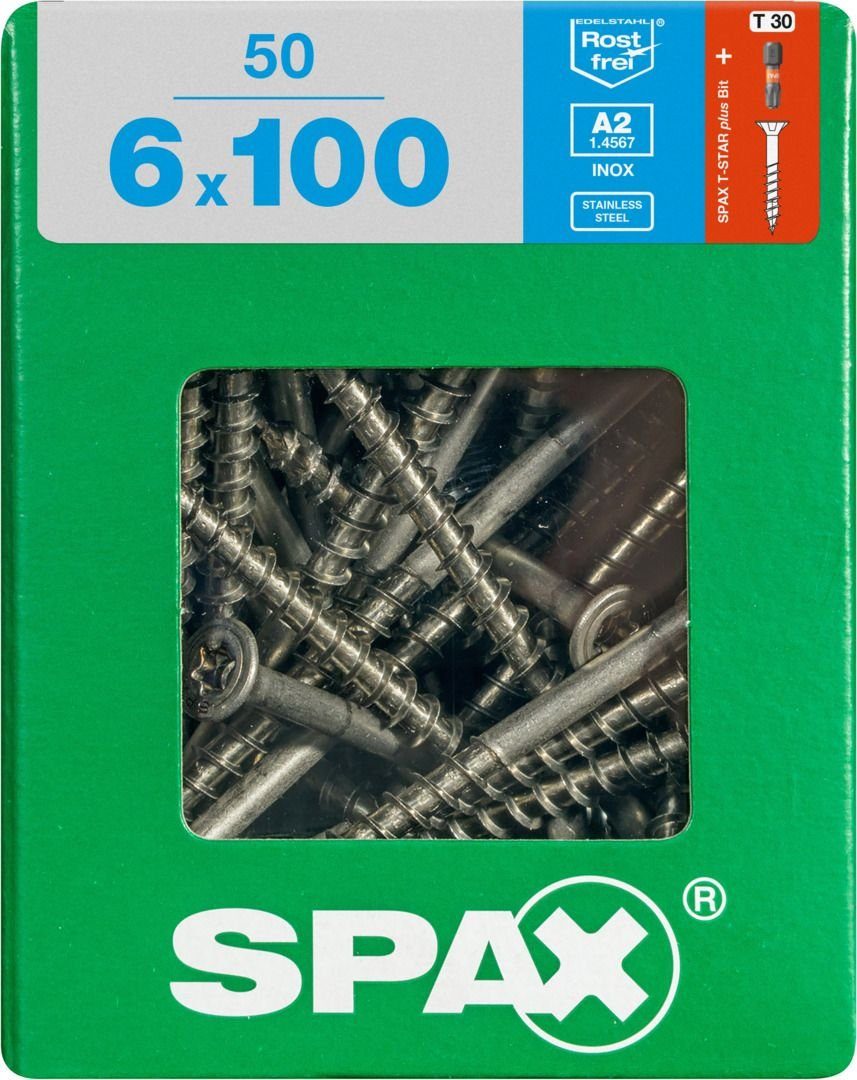 SPAX Holzbauschraube Spax Universalschrauben 50 TX - mm x 6.0 30 100