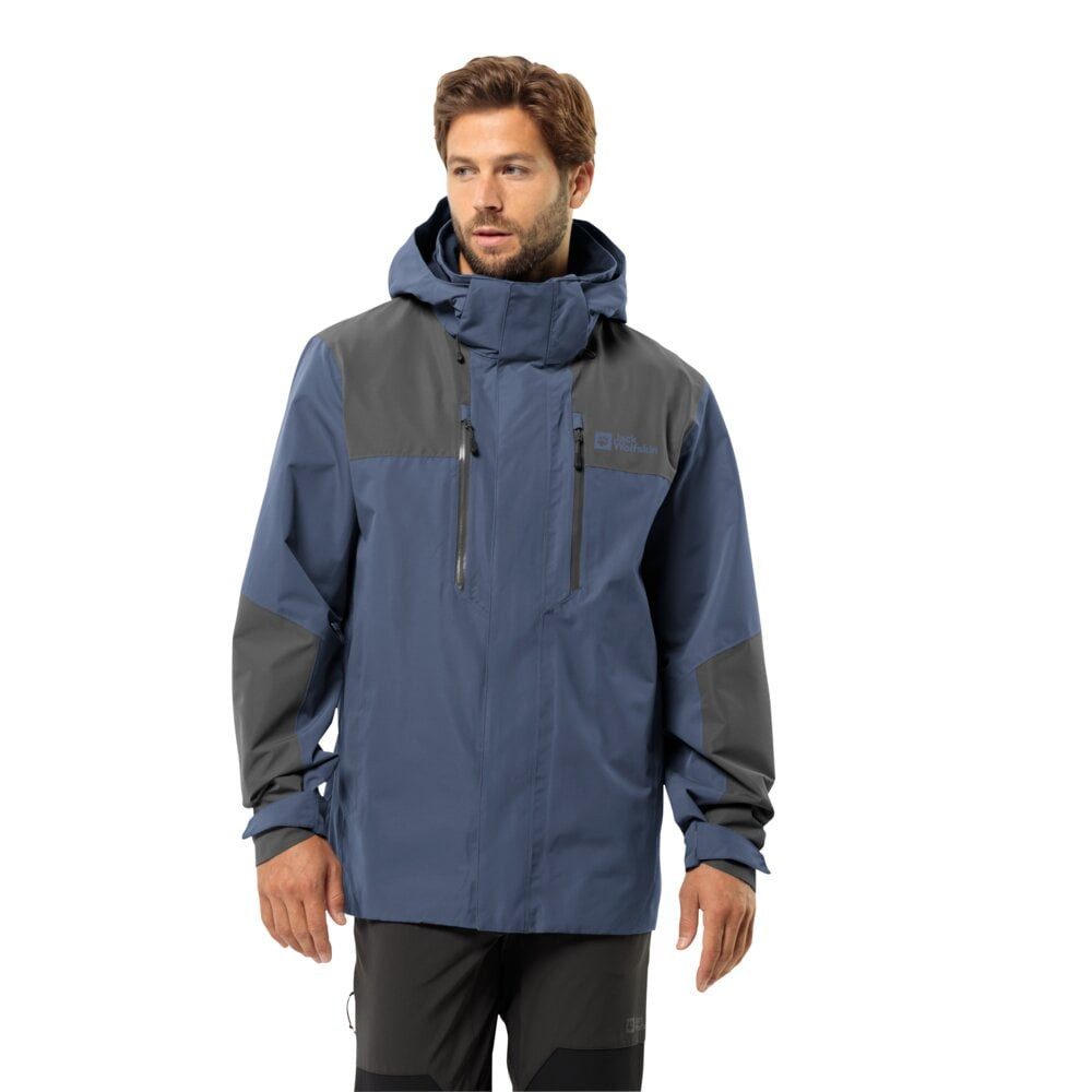 Regenjacke Jasper 2-Lagen (Wetterschutzjacke, wasserdicht, winddicht) skyblau