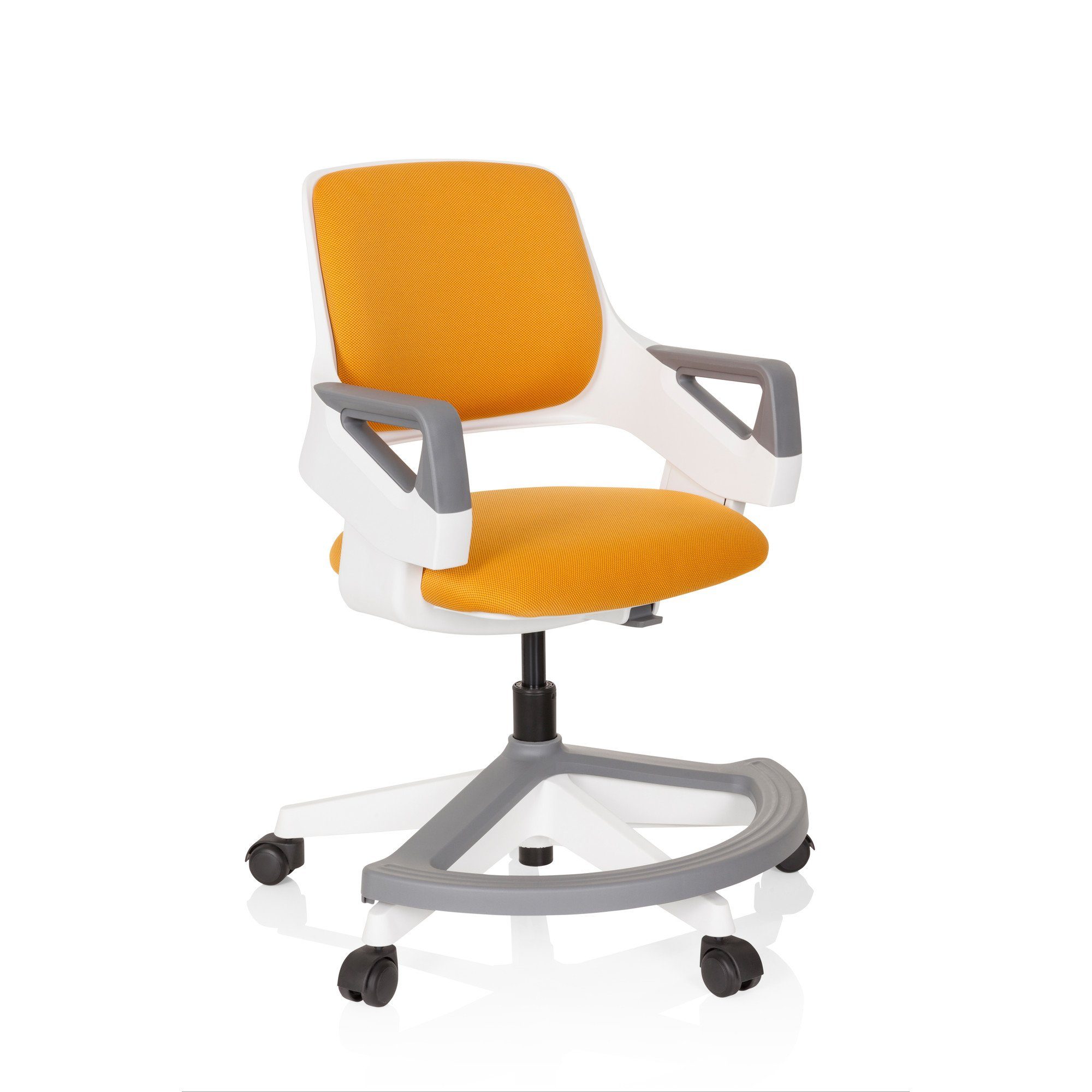 mit OFFICE St), Stoff FLEX KID Orange ergonomisch (1 Drehstuhl Armlehnen hjh Kinderdrehstuhl mitwachsend,