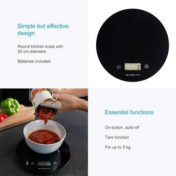 Intirilife Küchenwaage, (1-tlg), Küchenwaage Digitale Lebensmittelwaage LCD Display