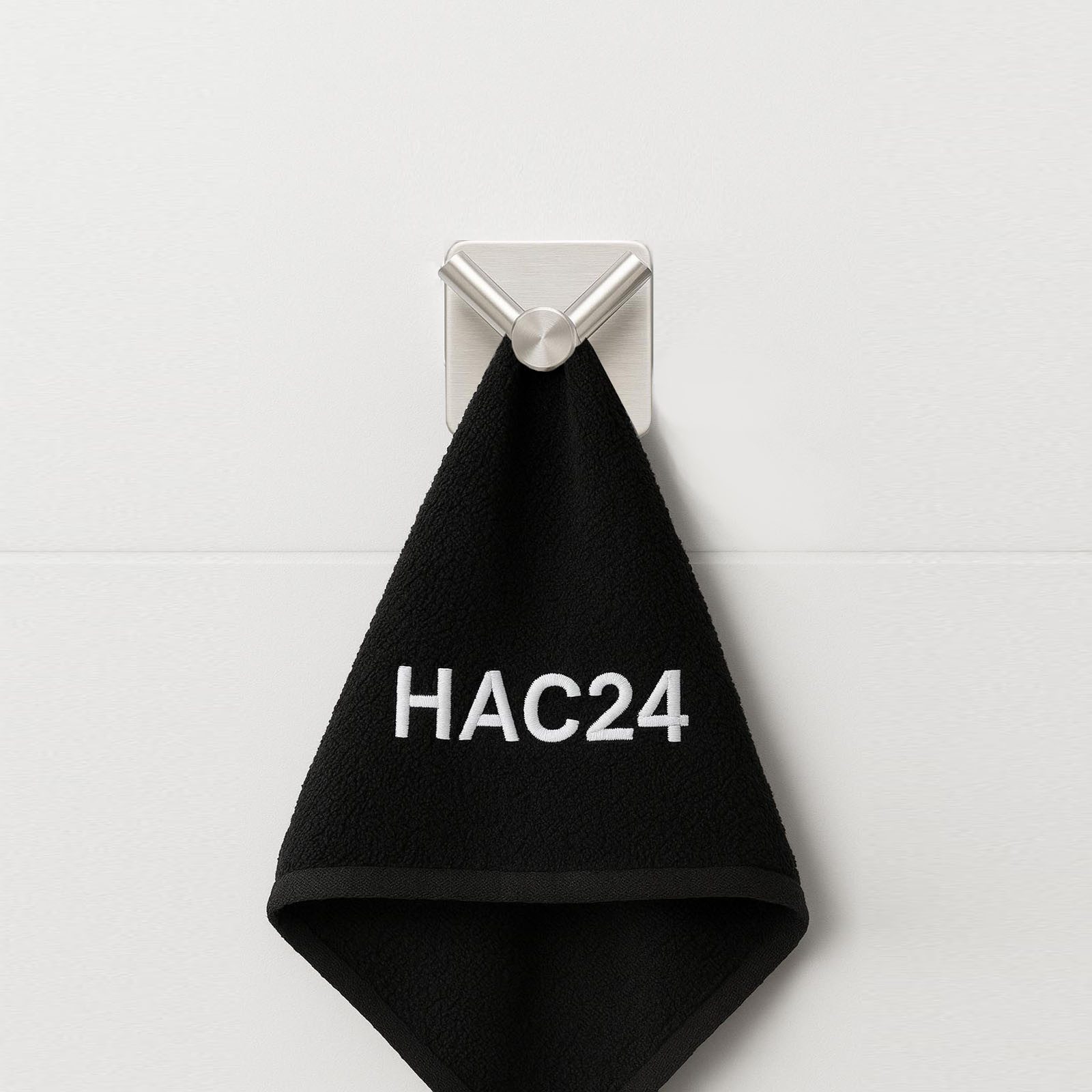 HAC24 Handtuchhaken 4er Set Handtuchhalter Wandhaken Klebehaken, (4-St), Edelstahl ohne Bohren Selbstklebend