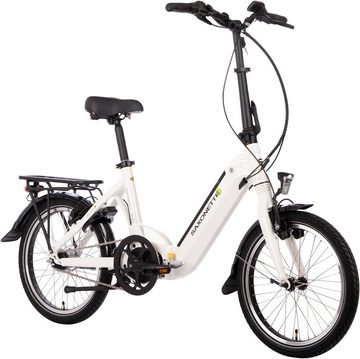 SAXONETTE E-Bike Compact Premium Plus, 7 Gang, Nabenschaltung, Mittelmotor, 360 Wh Akku, (mit Akku-Ladegerät)