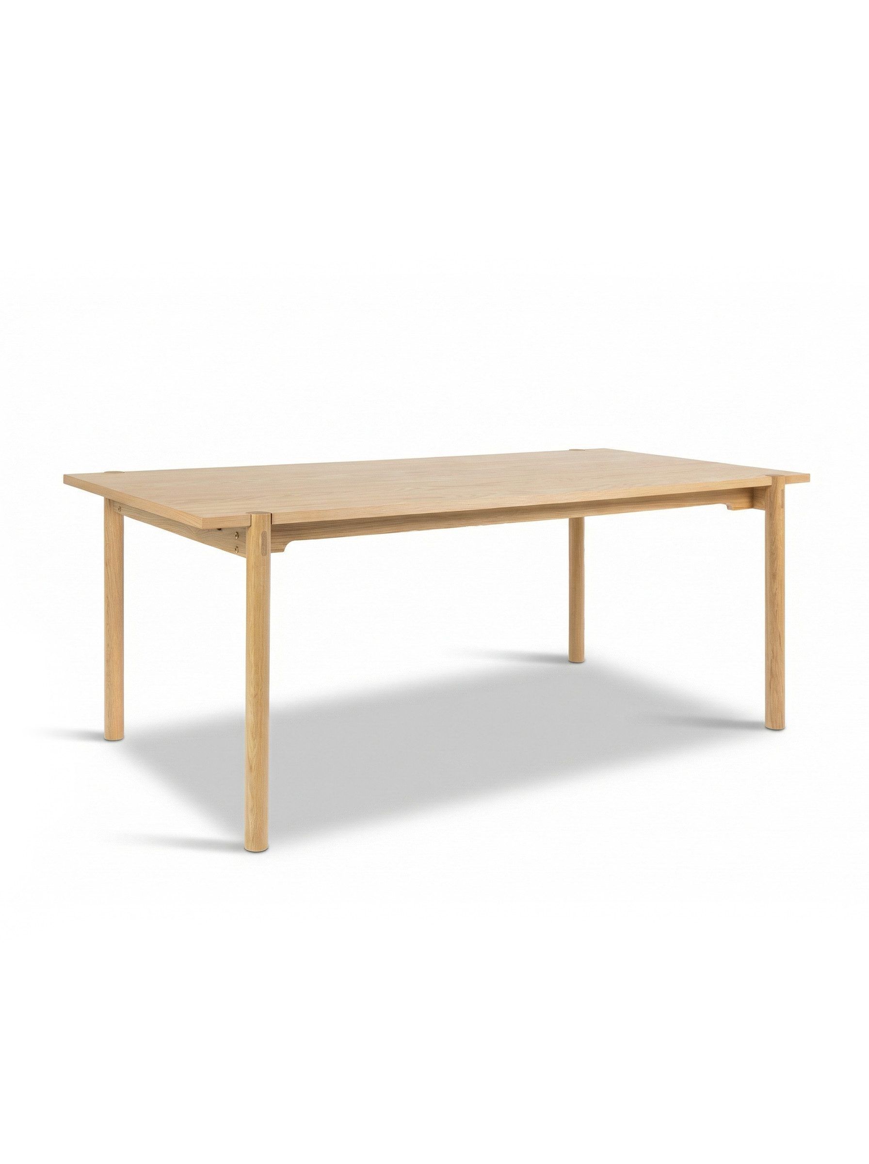faee Esstisch Nydelse, rechteck, Eiche furniert, ca. 40 cm verlängerbar durch Ansteckplatte