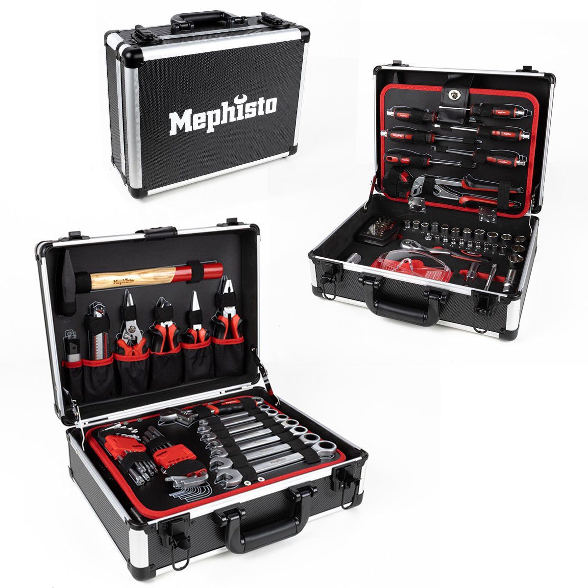 Mephisto-Tools Werkzeugset, (fertig montiert und bestückt), Werkzeug ist aus hochwertigem Chrom Vanadium Stahl