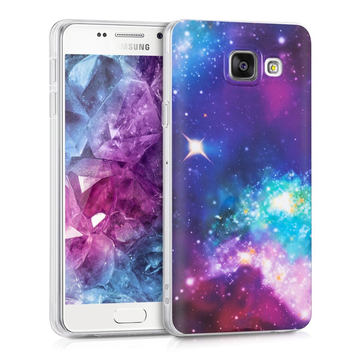 kwmobile Handyhülle Hülle für Samsung Galaxy A3 (2016), Handyhülle Silikon  Case - Backcover