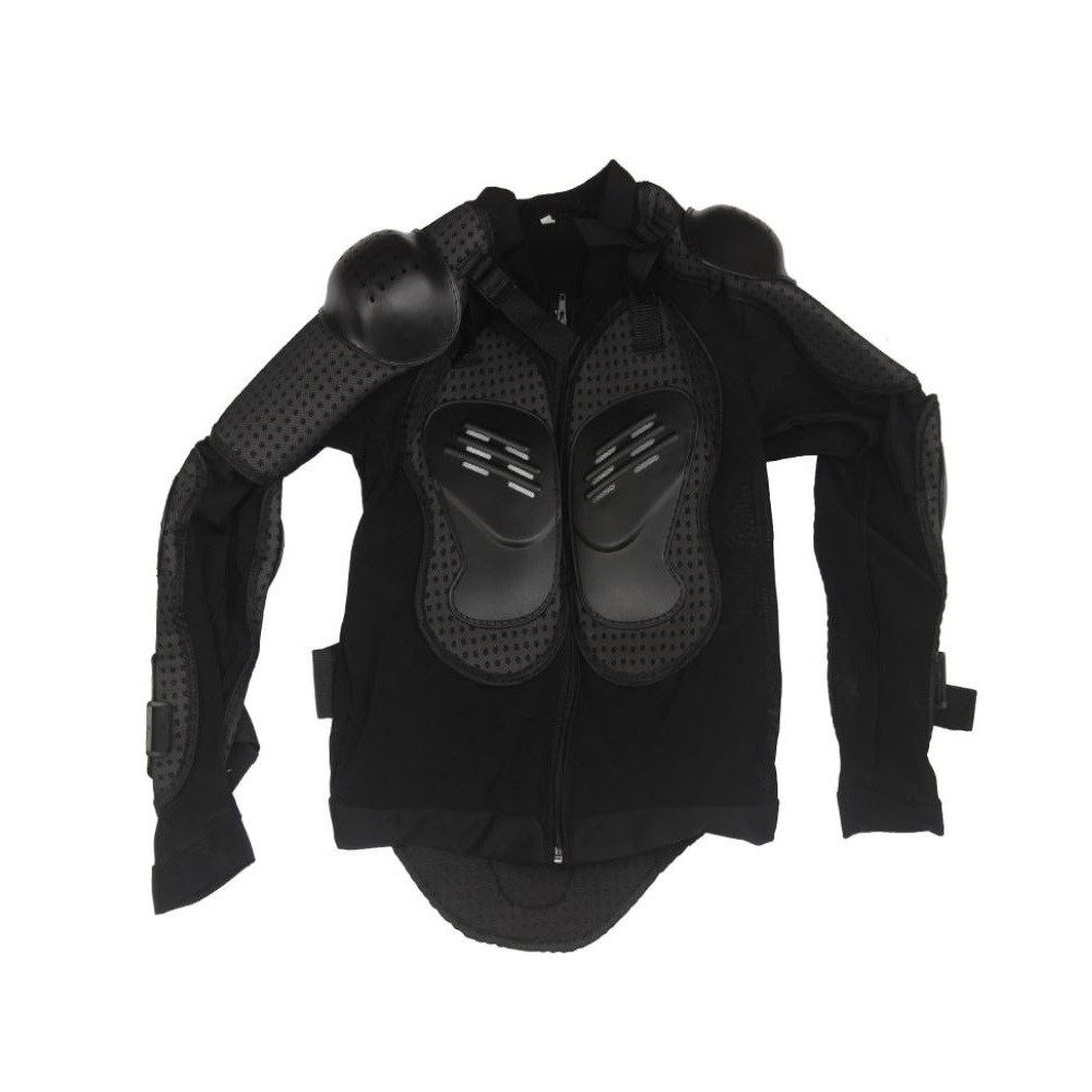 FunSport-Factory Protektorenjacke Protektorenjacke Protektor Körperschutz Motorrad Schwarz (Einzelartikel, Arme, Schultern, Rücken, Brust, Einzelprotektor), Hartschalen-Protektoren an Armen, Schultern & Rücken