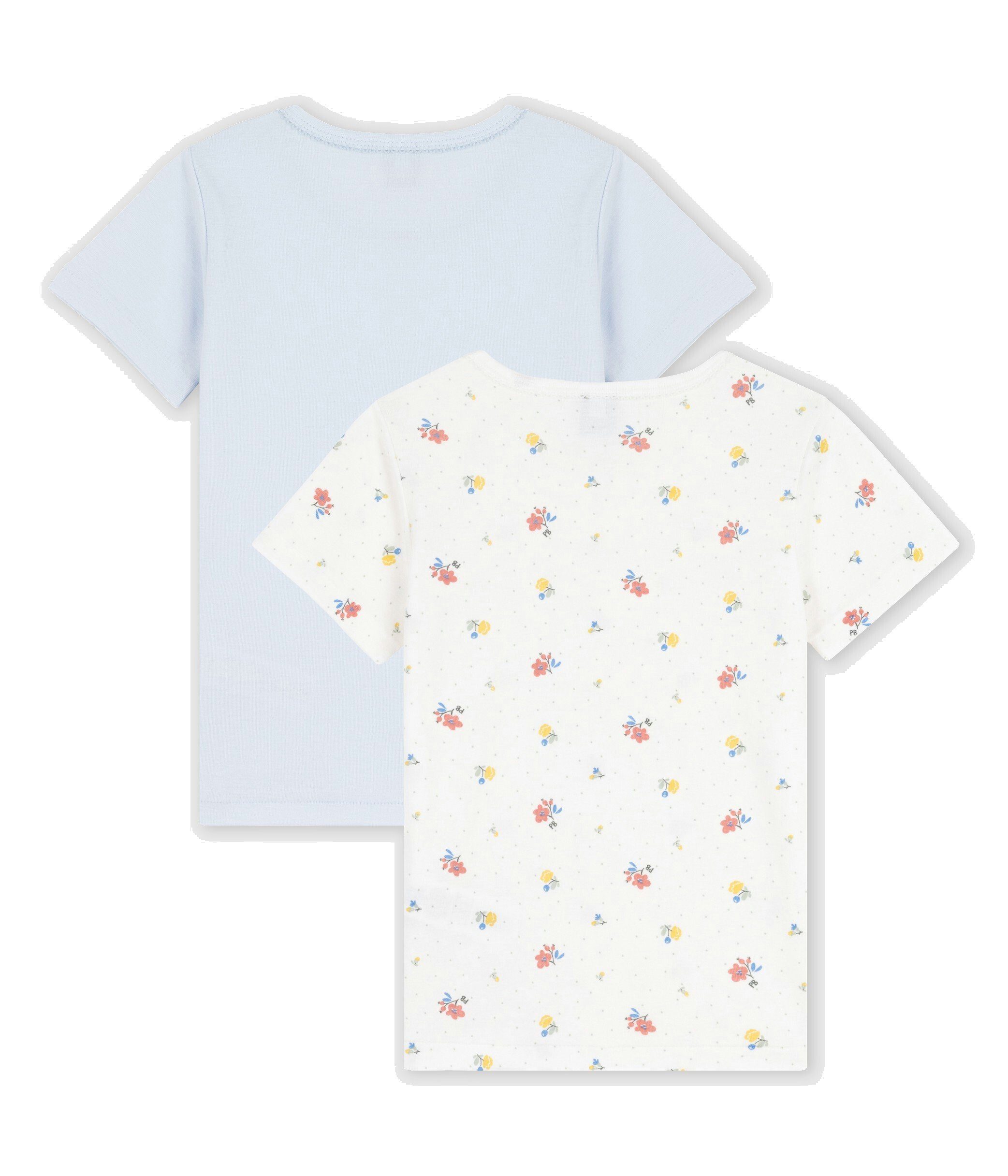 2er Mädchen Bateau T-Shirt T-Shirt Set, Petit Kinder für