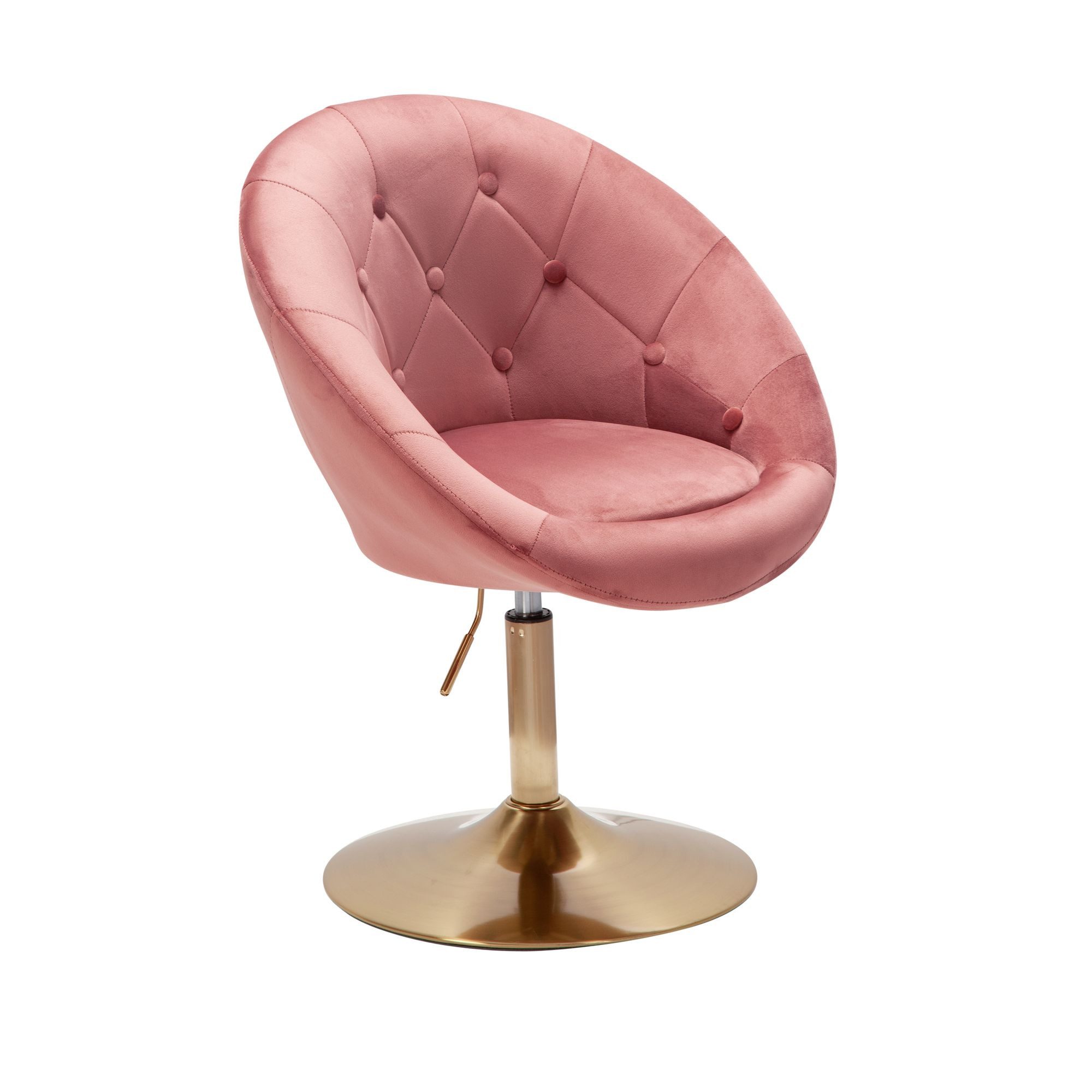 FINEBUY Polsterstuhl FB24203 (Samt Rosa / günstig online kaufen