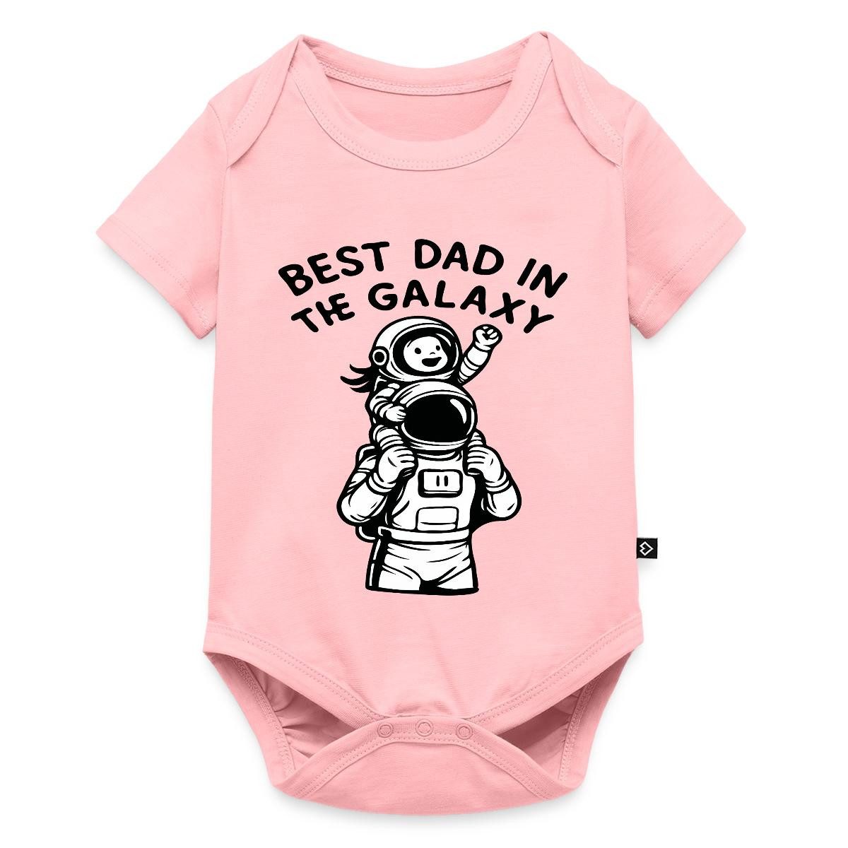 Spreadshirt Kurzarmbody Astronaut Best Dad In The Galaxy Kurzarm Tages Baby Body (1-tlg)