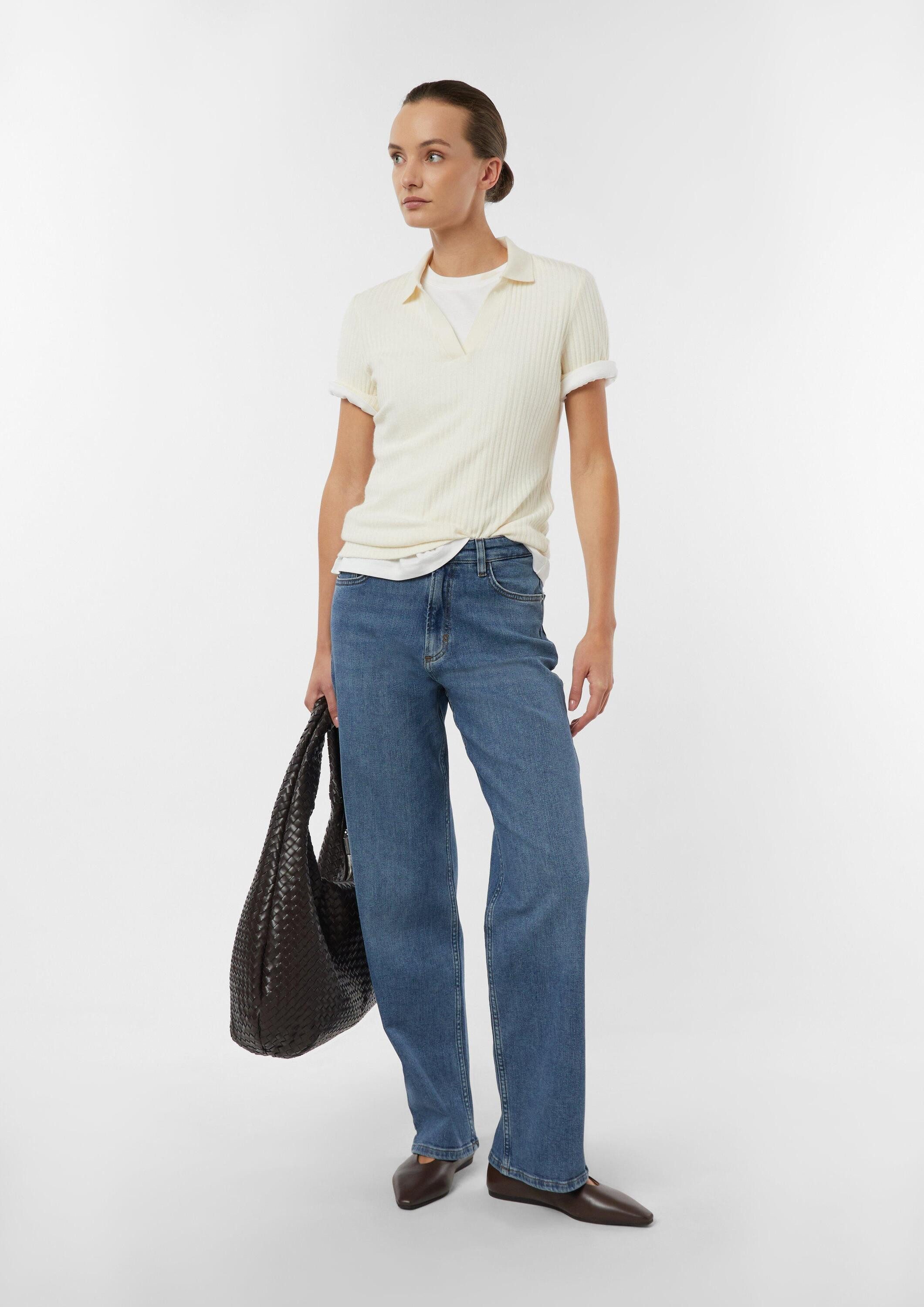 comma Regular-fit-Jeans Jeans-Hose Elastische Straight Leg Jeans