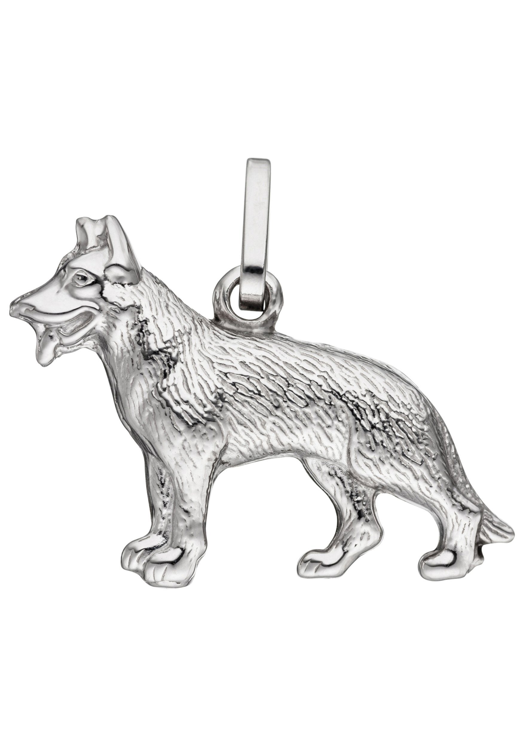 JOBO Kettenanhänger Anhänger Schäferhund, 925 Silber