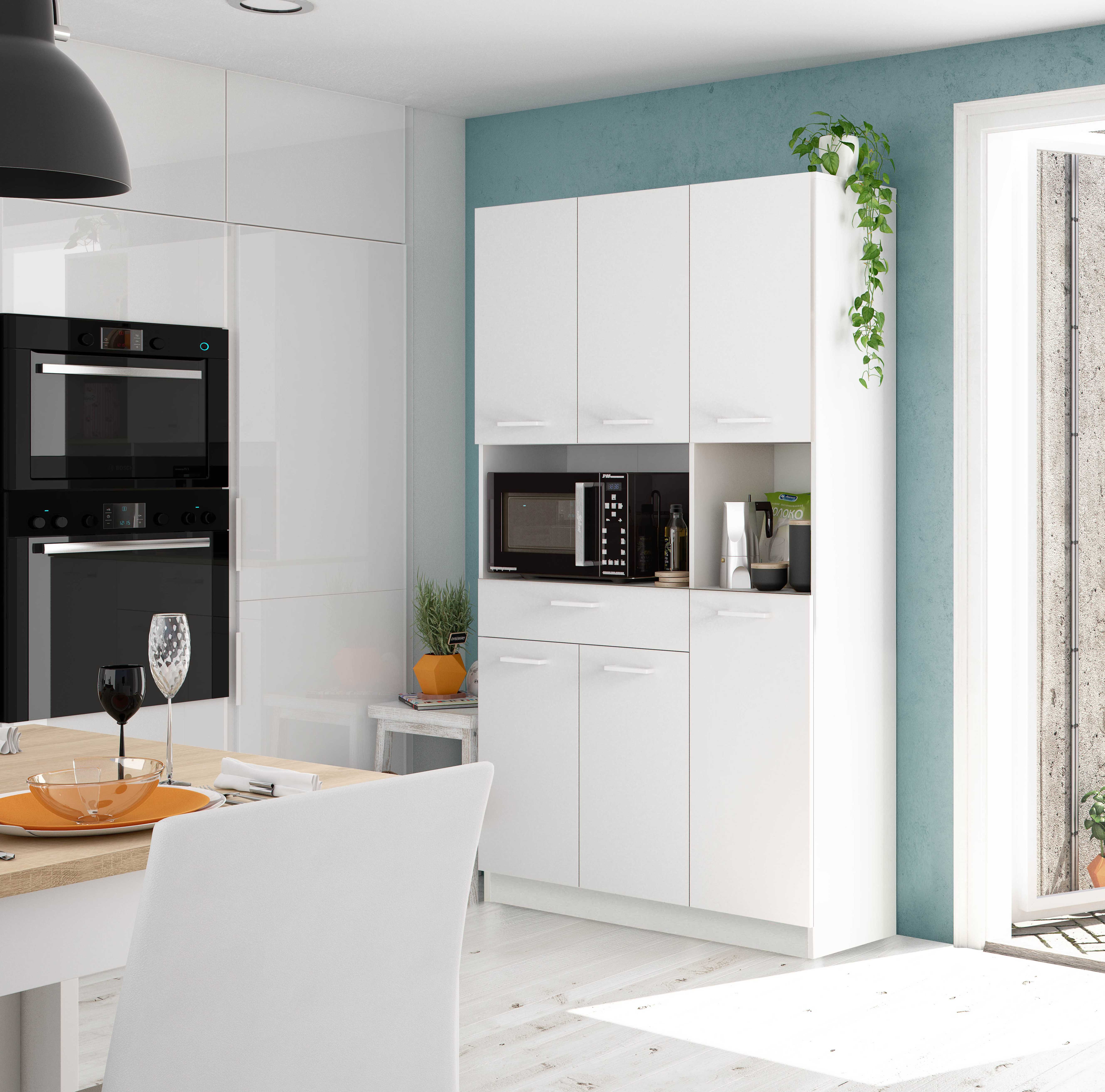 habeig Küchenbuffet Singleküche Küchenschrank Badschrank Küchenregal Küche günstig online kaufen