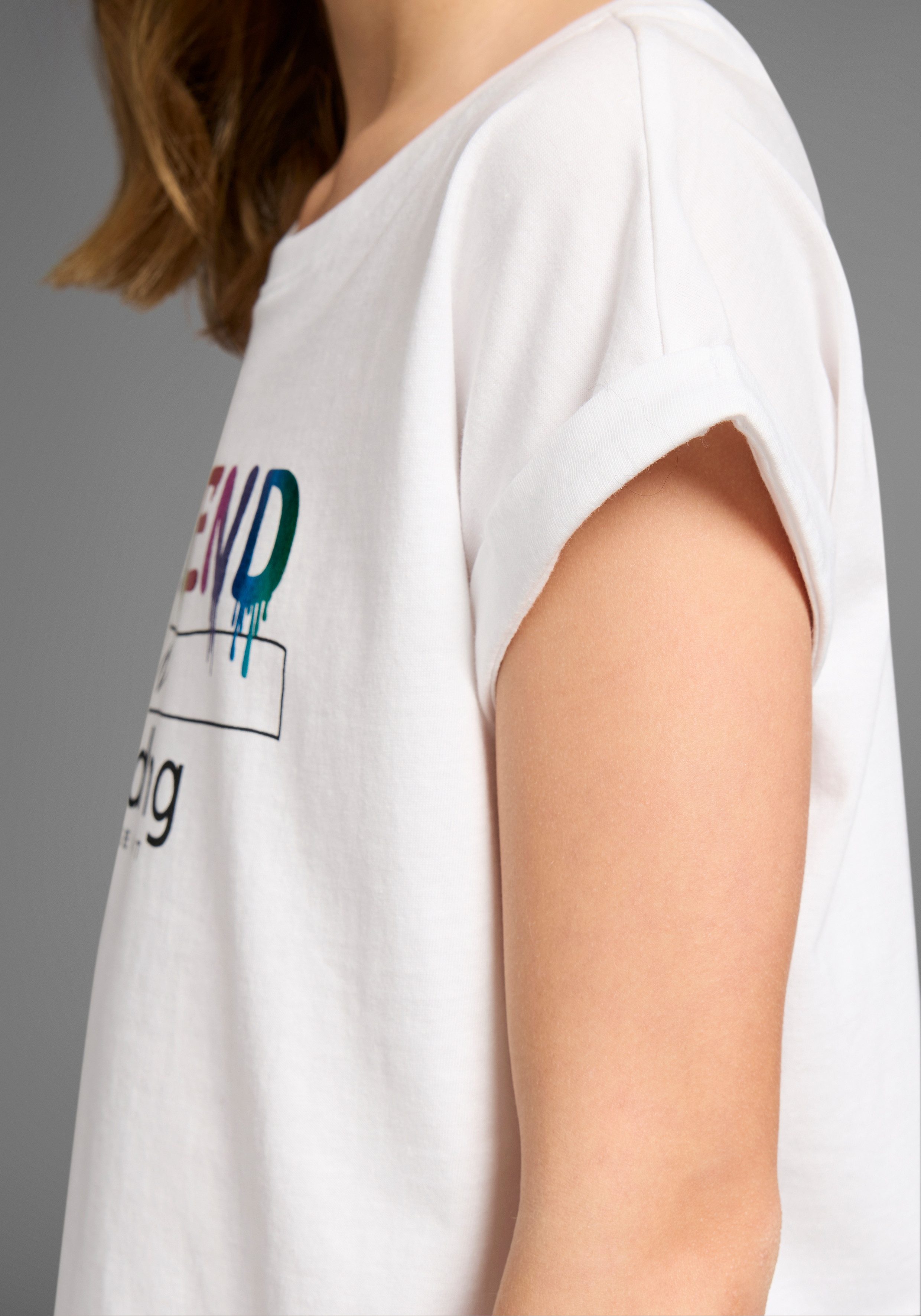 KIDSWORLD T-Shirt WEEKEND loading...please wait Kurzarm, weite Passform, bedruckte Optik, Rundhalsausschnitt. Reduzierter Preis € 9,09. Unverbindliche Preisempfehlung € 12,99, (€ 9,09 pro 1 Stk)