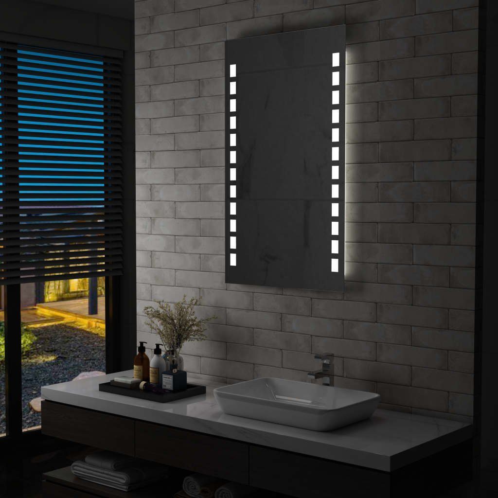 furnicato Wandspiegel Badezimmer-mit LEDs 60x100 cm