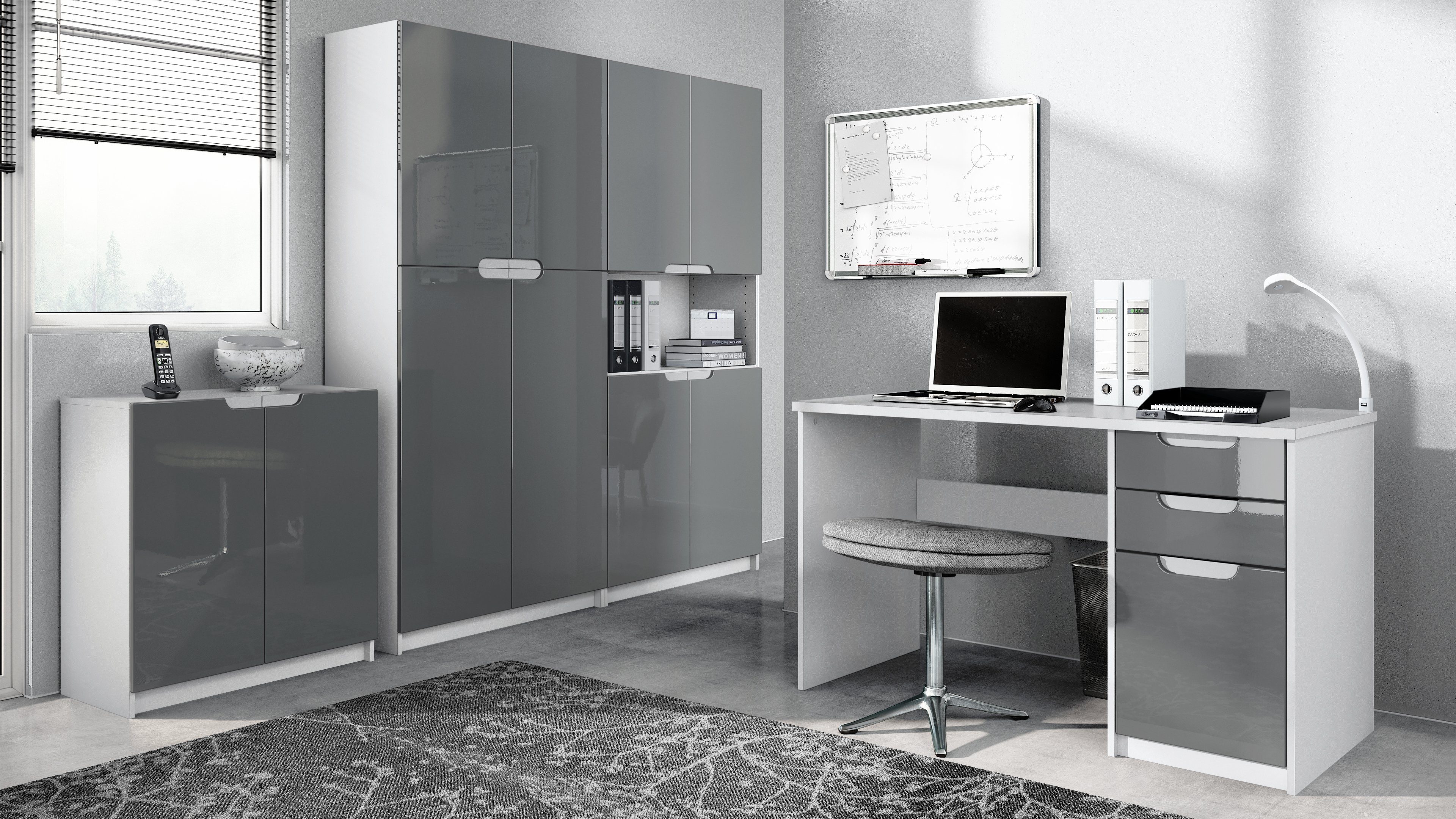 Vladon Aktenschrank Logan (Büromöbel-Set, mit 1 günstig online kaufen
