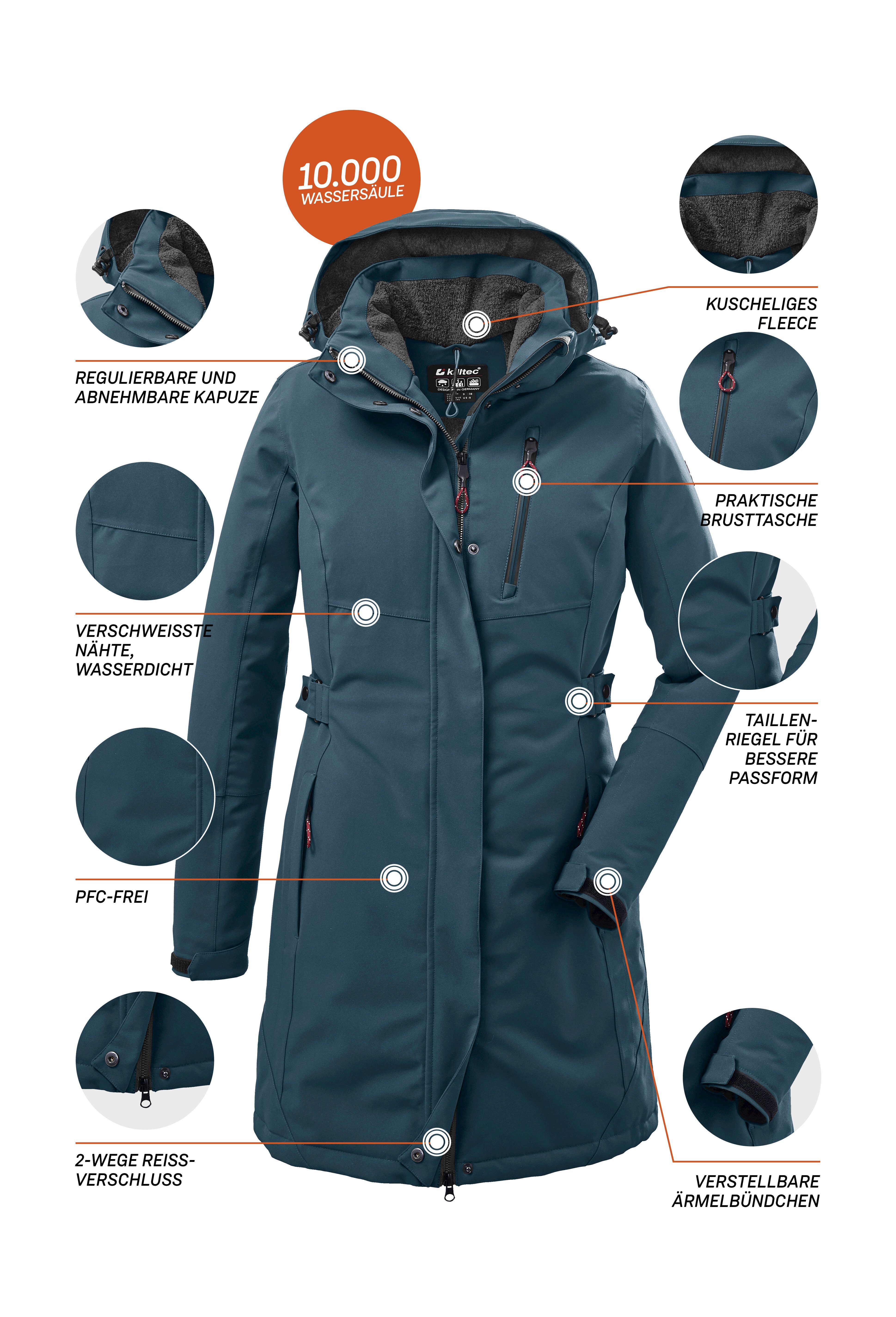 PRK WMN 165 KOW Parka Killtec petrol