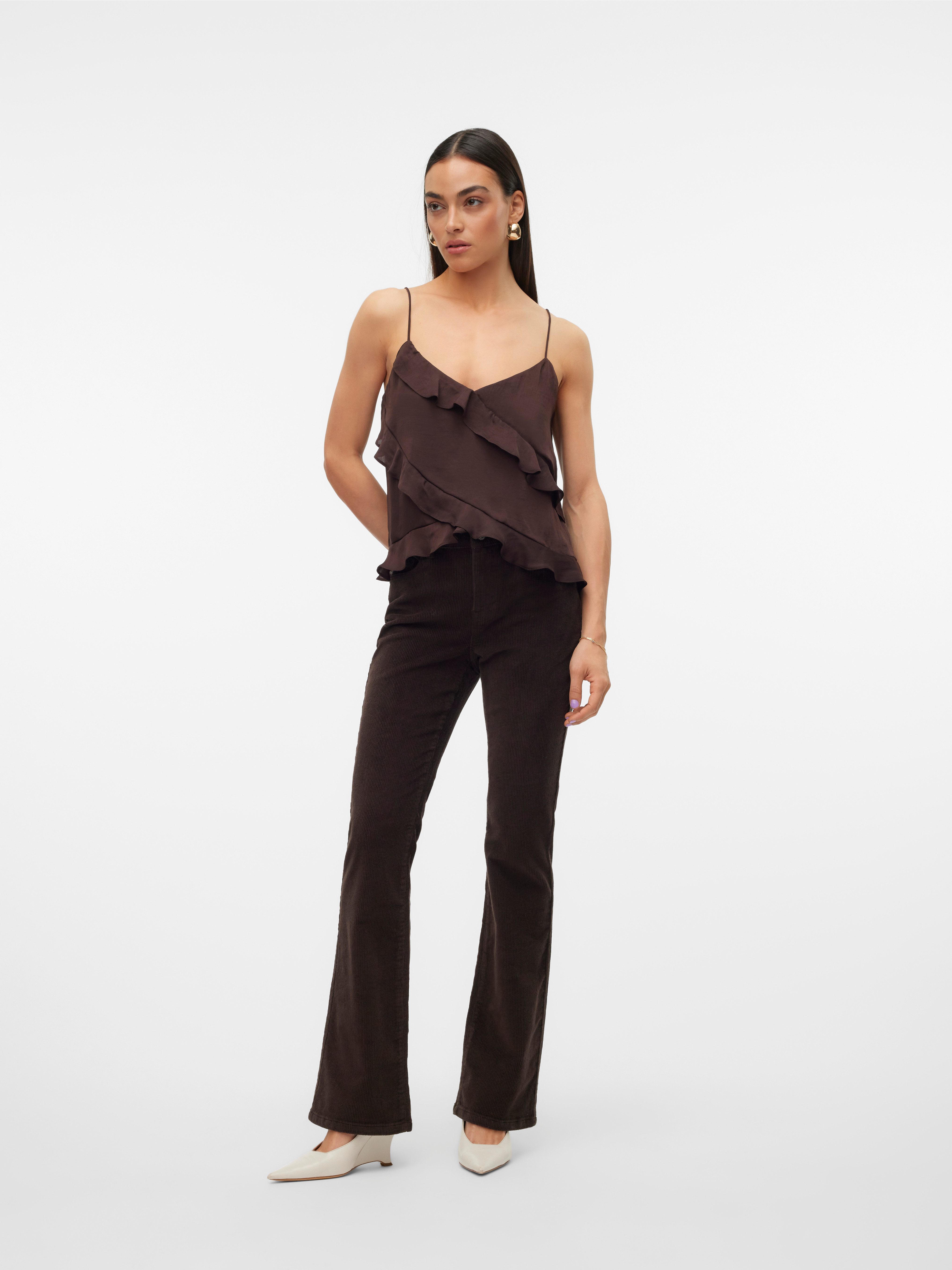 Vero Moda Cordhose VMFLASH MR FLARED CORDUROY PANTS NOOS Baumwollmischung – Bild 5 von 5