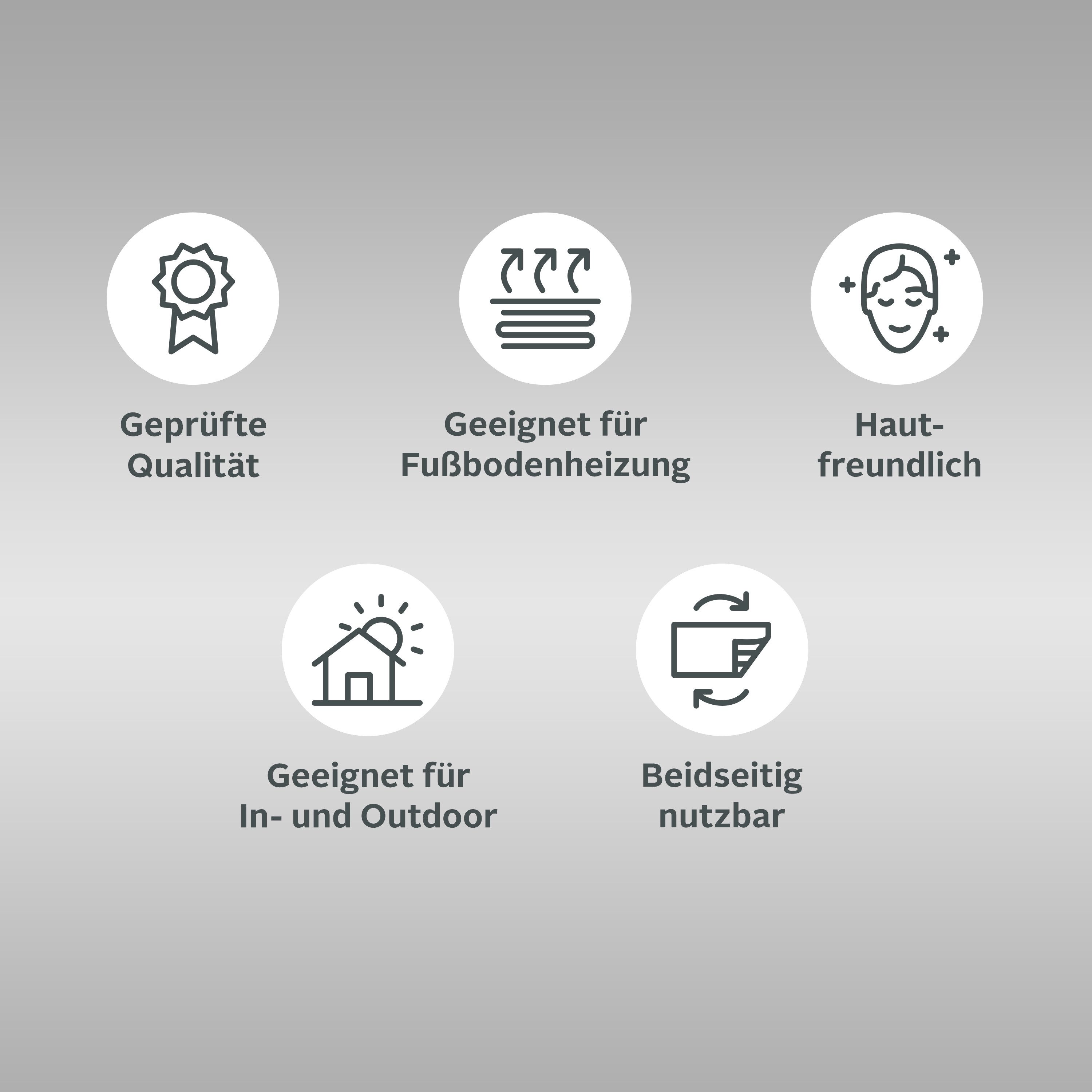 my home Läufer Ronda Wendeteppich, rechteckig, Höhe: 5 mm, Sisal-Optik, Flachgewebe, In- und Outdoor, geometrisches Boho Design