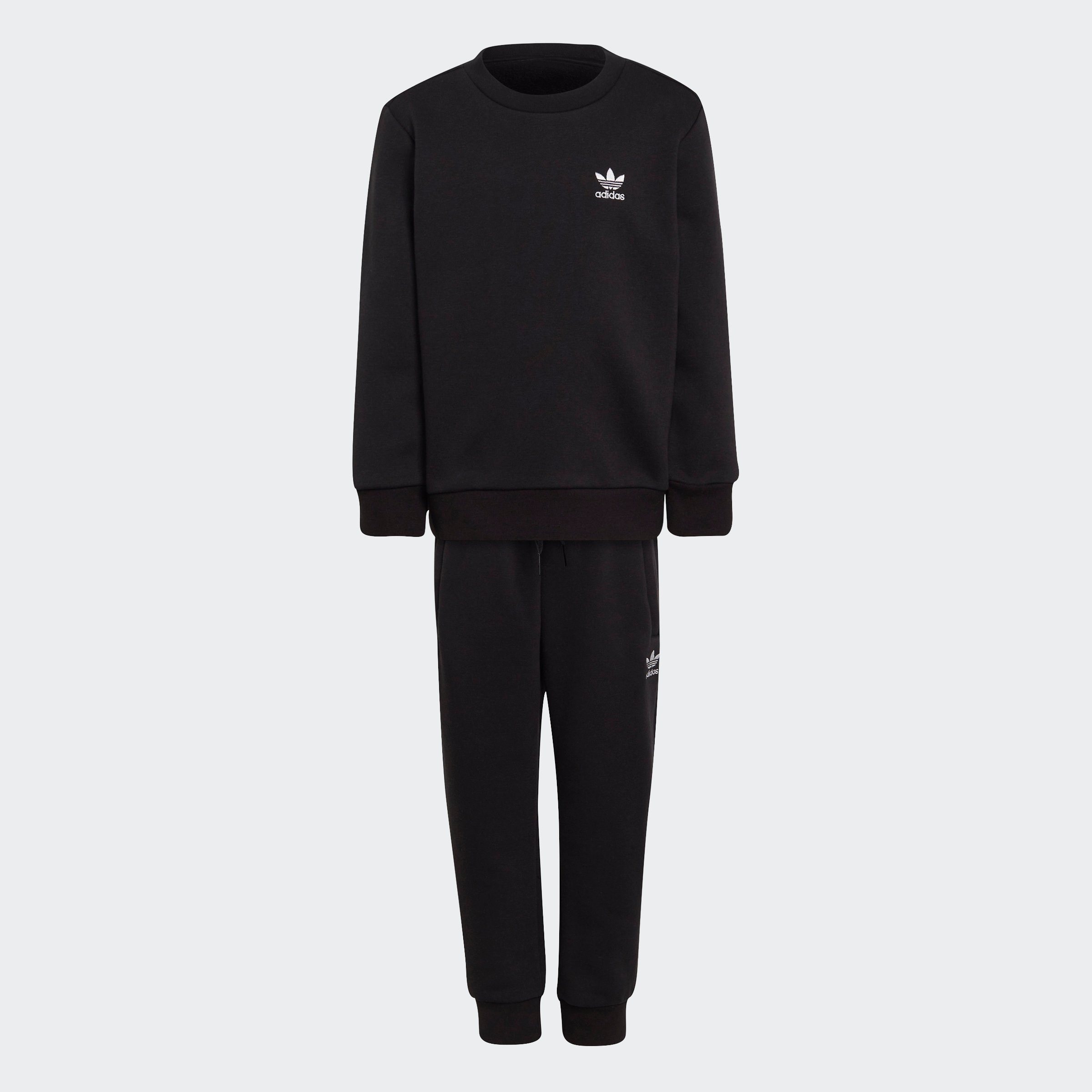 adidas Originals Trainingsanzug CREW SET (2-tlg), Sweatshirt und Hose:  Bündchen und Saum gerippt