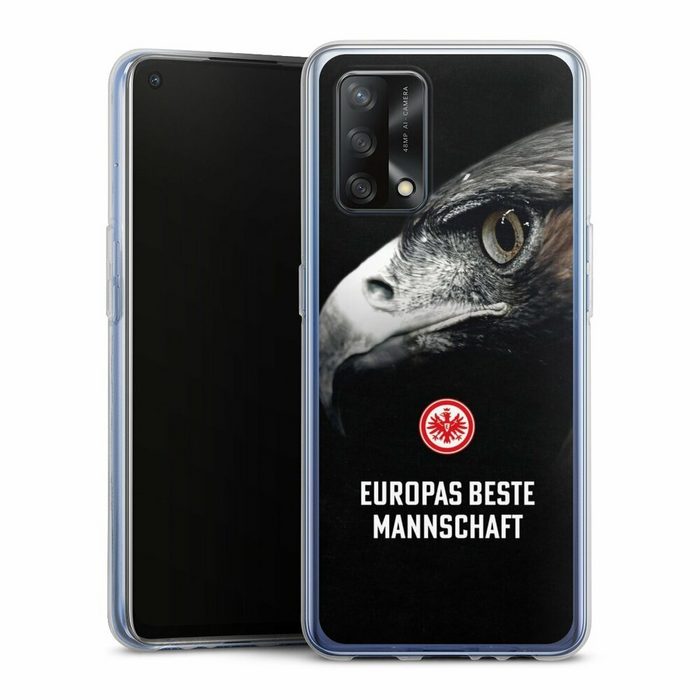 DeinDesign Handyhülle Eintracht Frankfurt Offizielles Lizenzprodukt Europameisterschaft Oppo A74 Silikon Hülle Bumper Case Handy Schutzhülle Smartphone Cover
