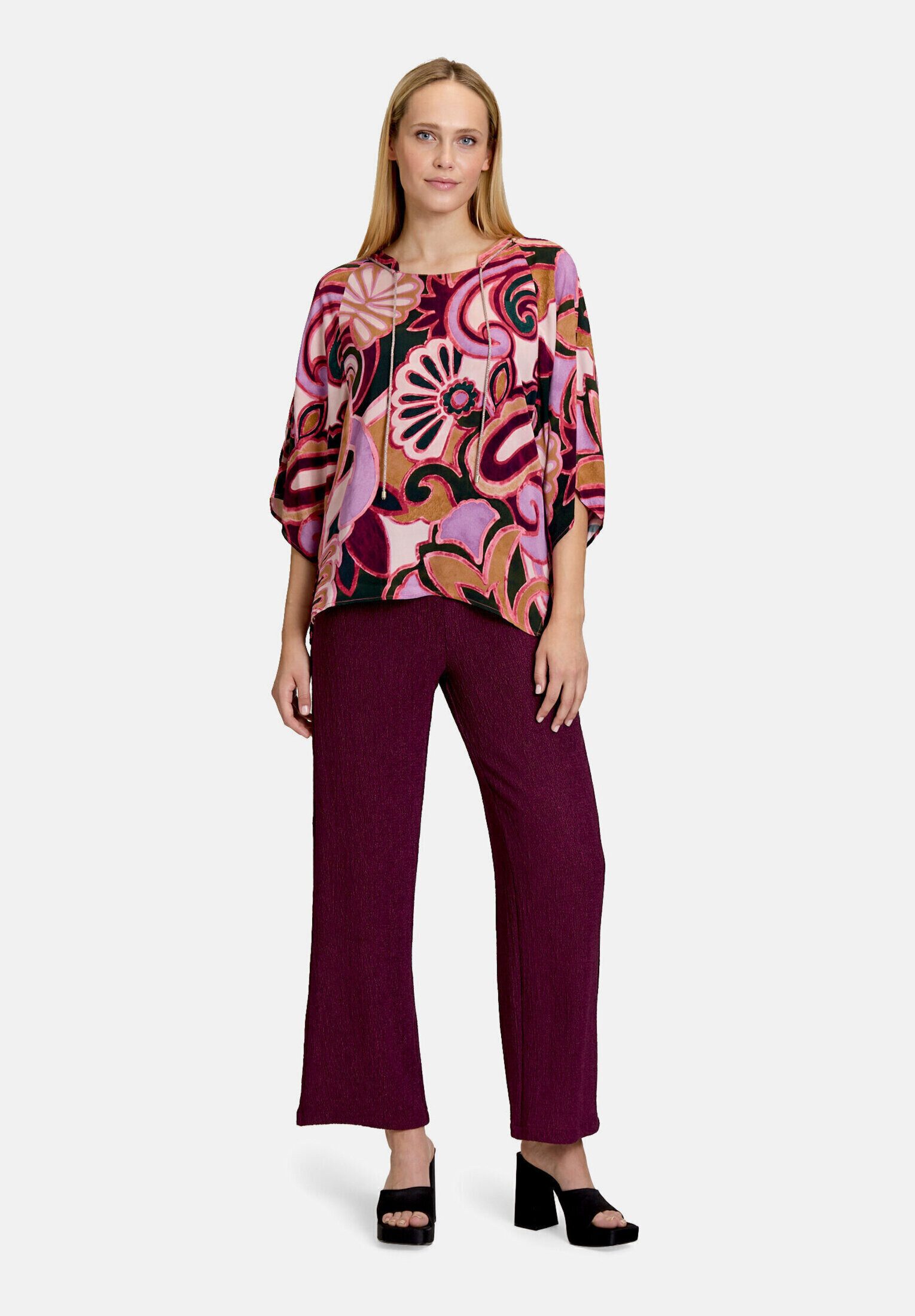 Cartoon Schlupfbluse Damen mit Muster