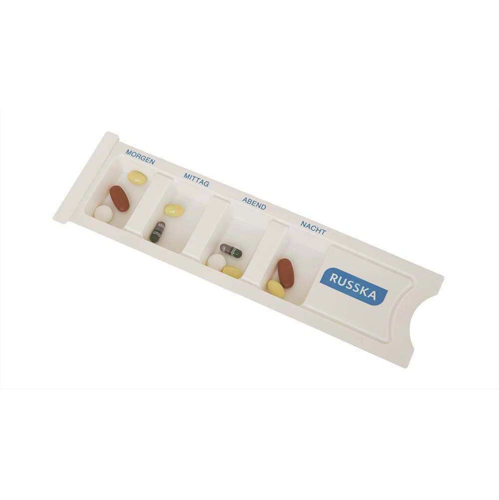 RUSSKA Pillendose Tablettendispenser für einen Tag