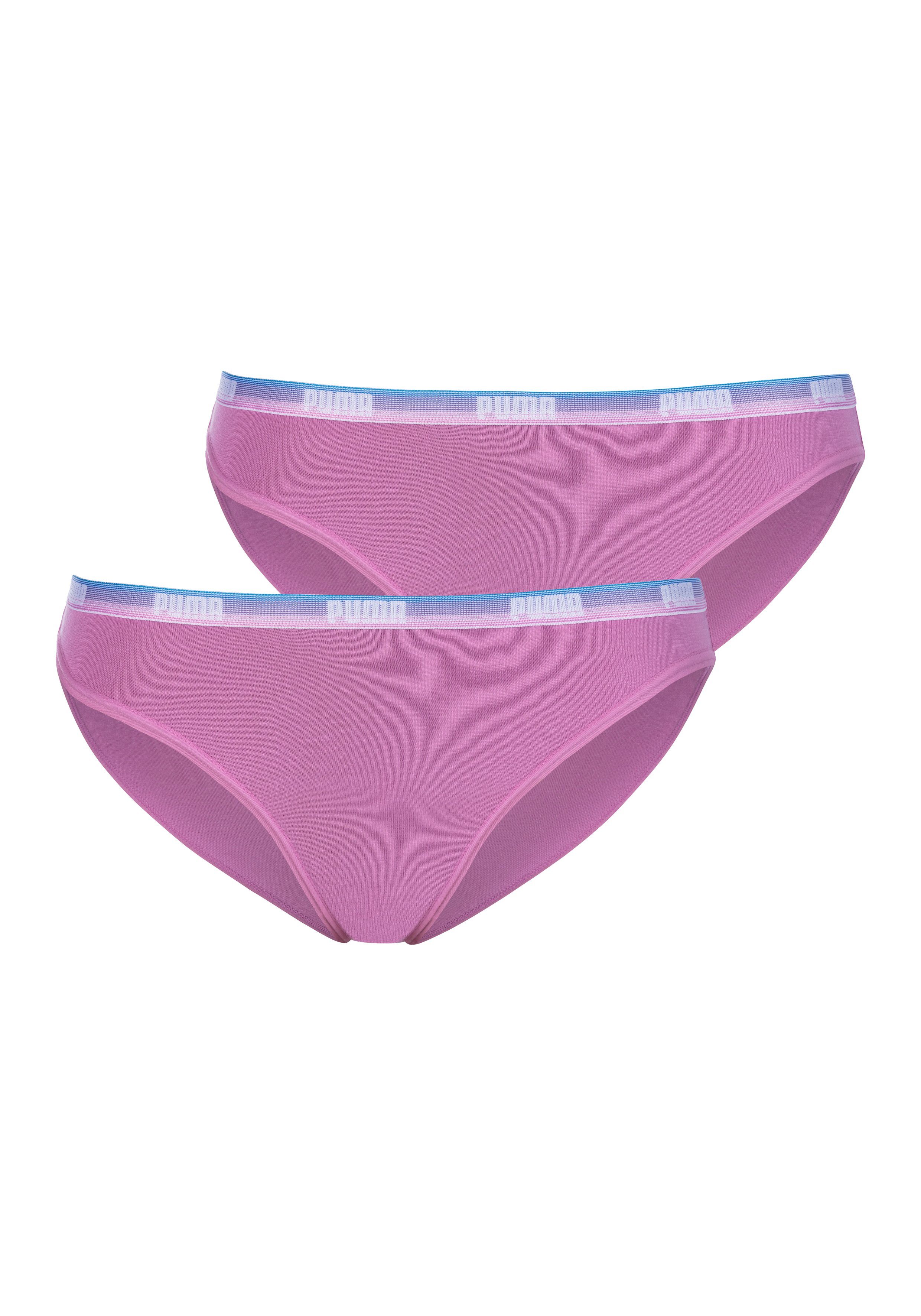 PUMA Bikinislip »Iconic« (2 St) mit schmalem Logo-Webbündchen online kaufen  | OTTO