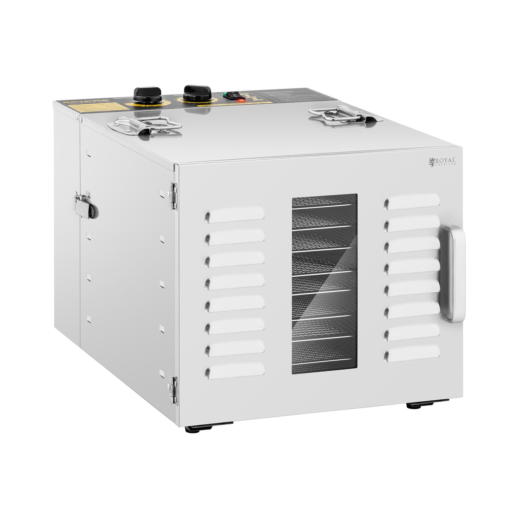 Royal Catering Dörrautomat 10 Etagen Dörrgerät Obsttrockner Dörrapparat Dehydrator Gastro 1000 W 1000 W