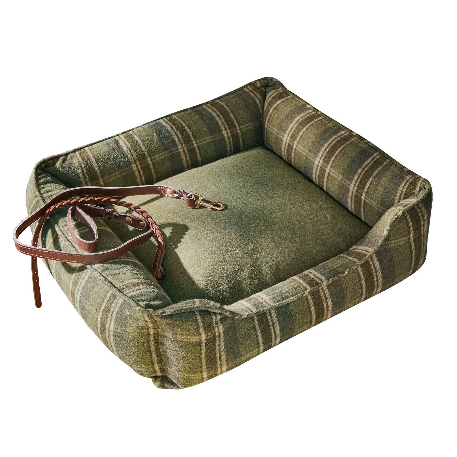 Mirabeau Hundebett Haustierbett Eydora grün/braun