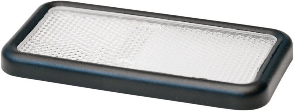 HR Autocomfort Reflektor-Aufkleber Katzenauge Rückstrahler Reflektor weiss  10 cm mit E-Prüfzeichen