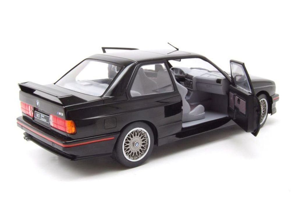 Solido Modellauto BMW M3 E30 Evo Sport 1990 schwarz, Maßstab 1:18