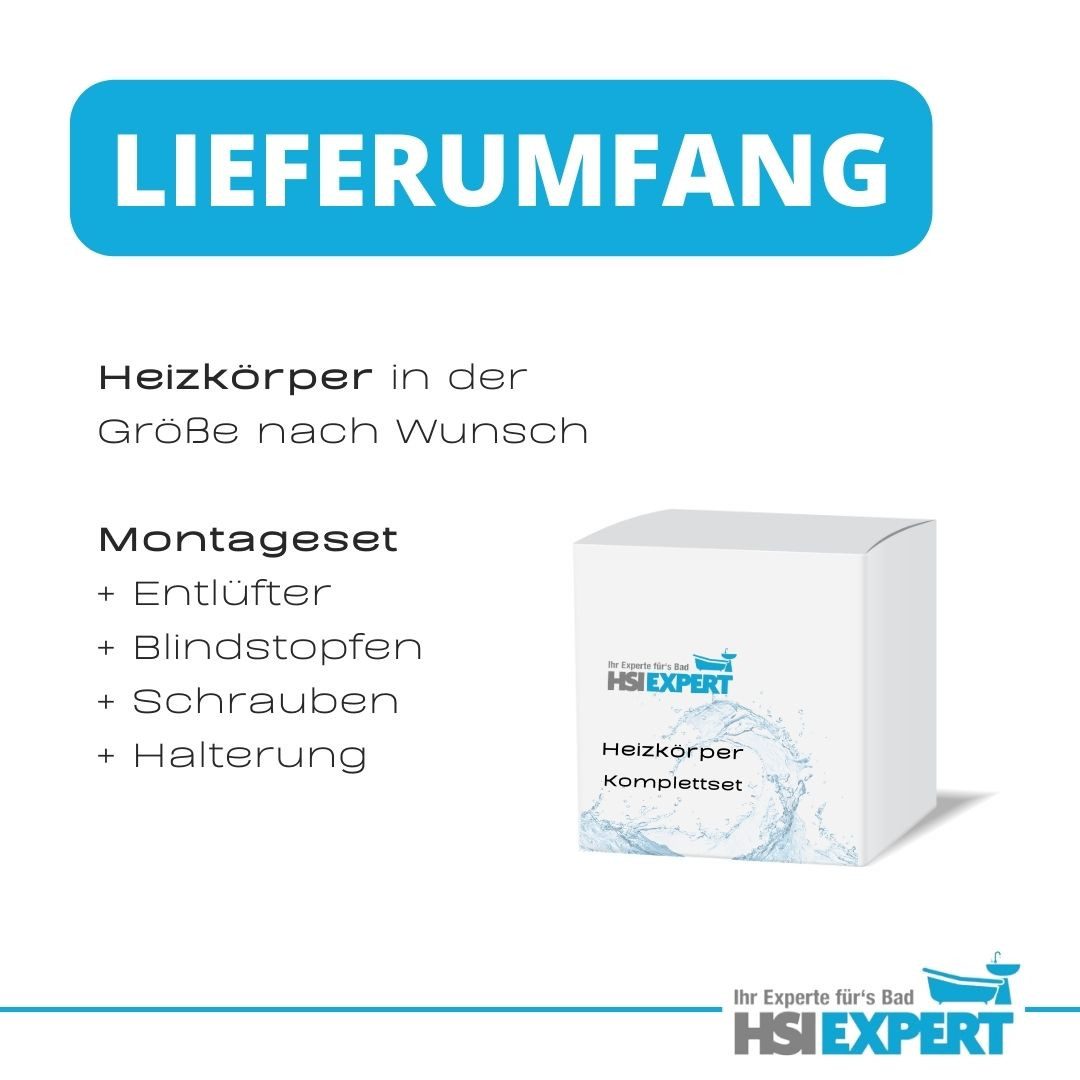 HGMBAD Heizkörper Heizkörper Wandheizung Weiß 400 x 1638 mm, Glatte Oberfläche