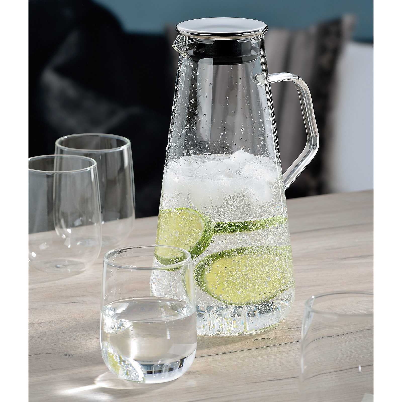 kela Wasserkrug Fontana, mit Griff, Ausgießnase, mit Deckel, 1,5 L