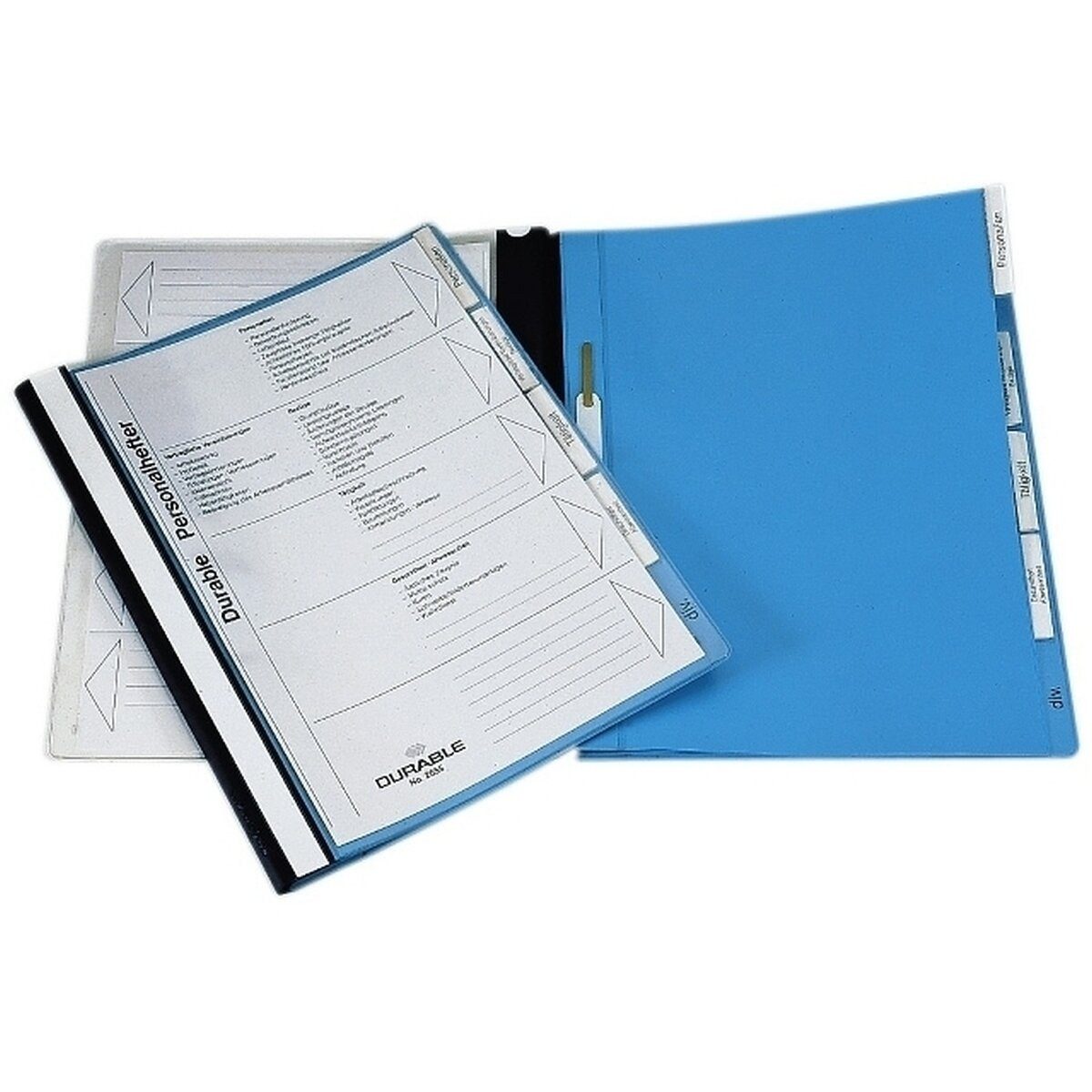 DURABLE Hefter Personalhefter A4 mit Reiter blau