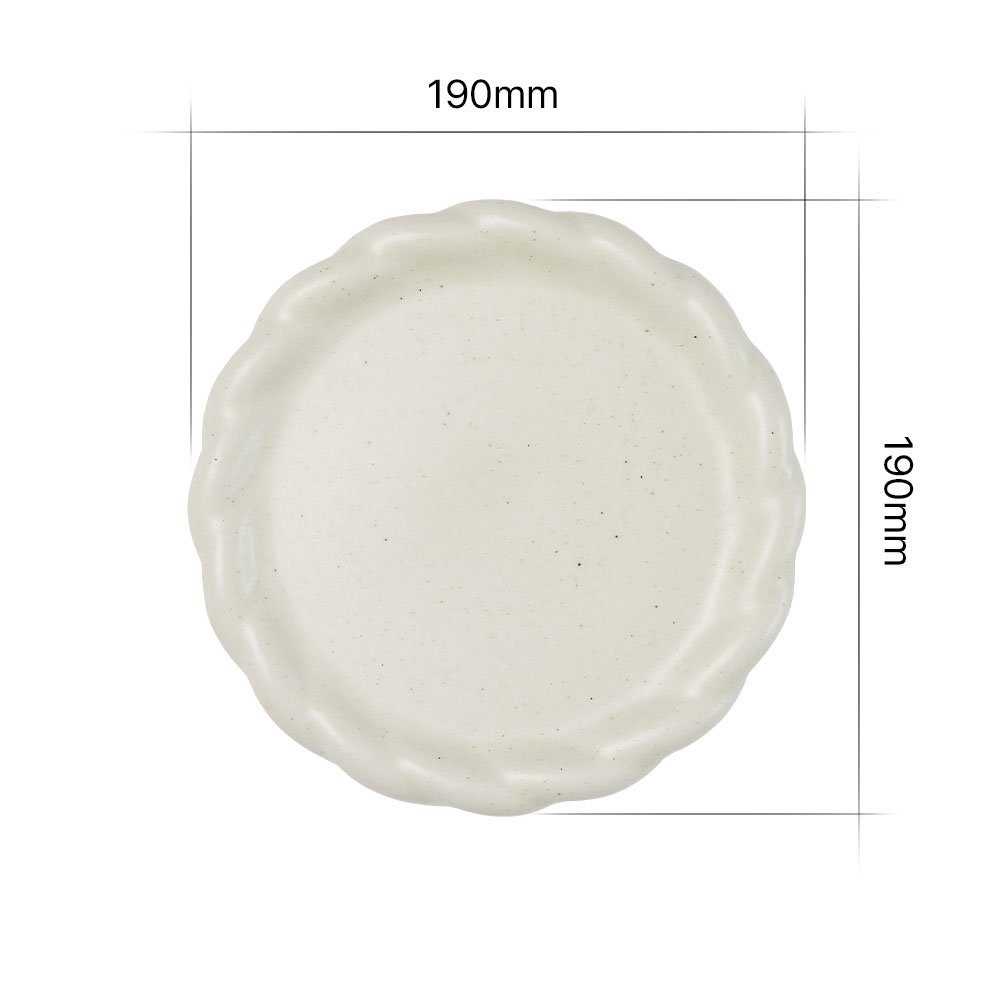 Finger natürliche Cadmium Keramik Better St), von Keramik, Blei & PFOA, Dessertteller cm (1 100% Weiß, - NEOFLAM® Frei 19 Dessertteller