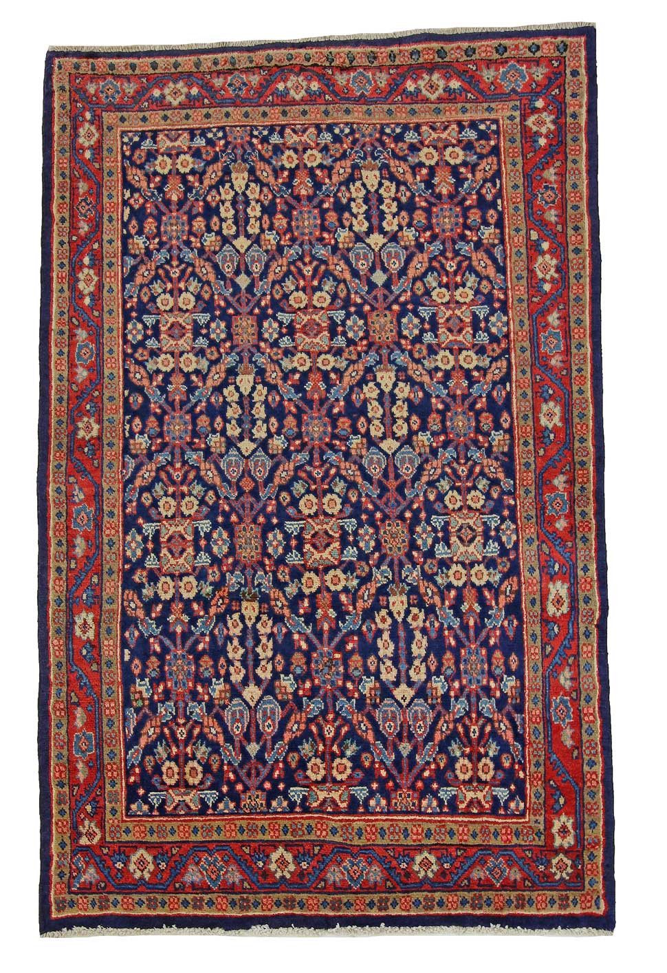 Orientteppich Perserteppich Hamadan 207 x 132 cm
