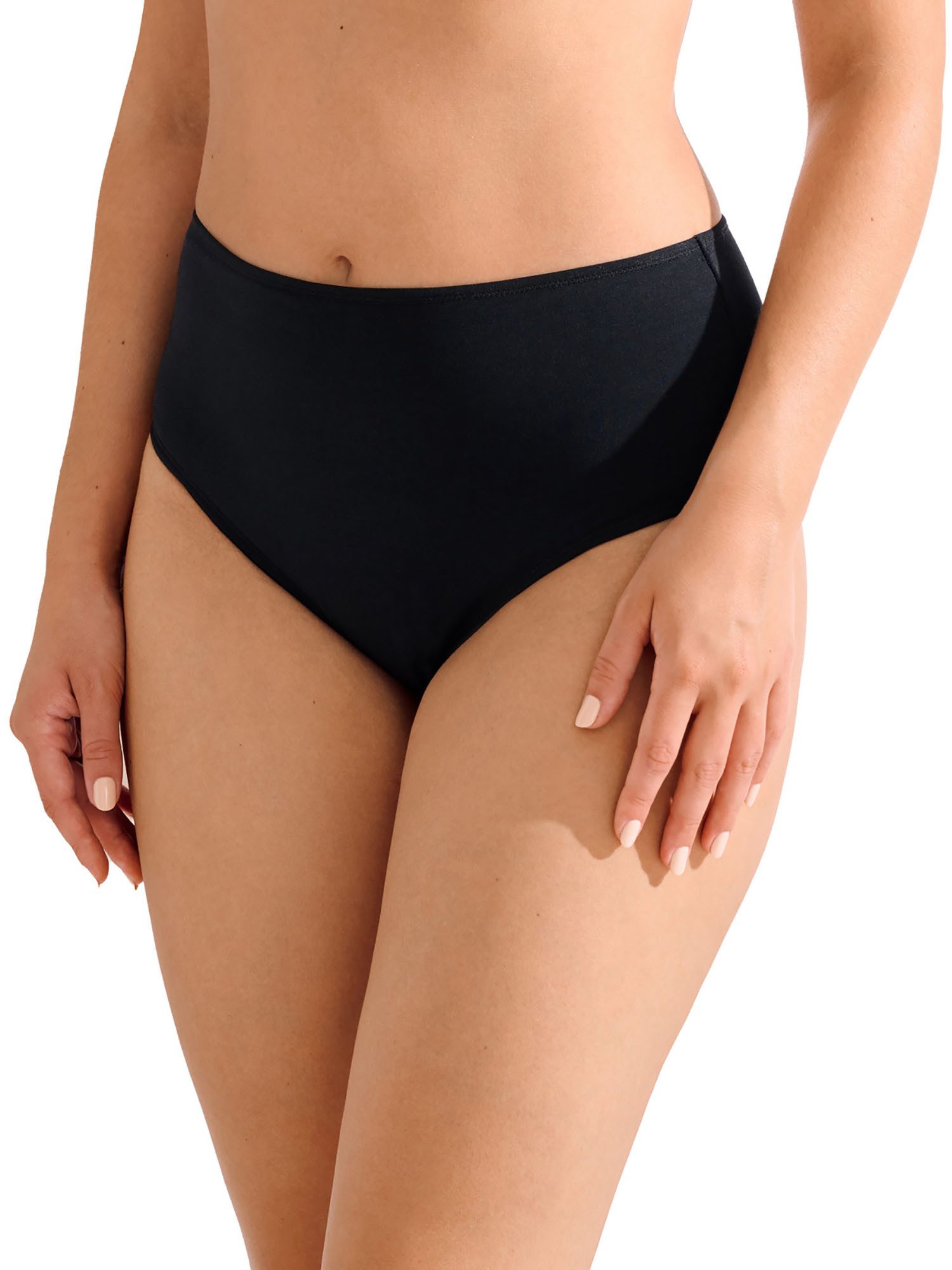 Lisca Periodenslip 2er Pack Taillen Periodenslip Lucy (Packung, 2-St) 4-lg. Pad, saugfähige antibakterielle Bambusfaser, versiegelte Nähte