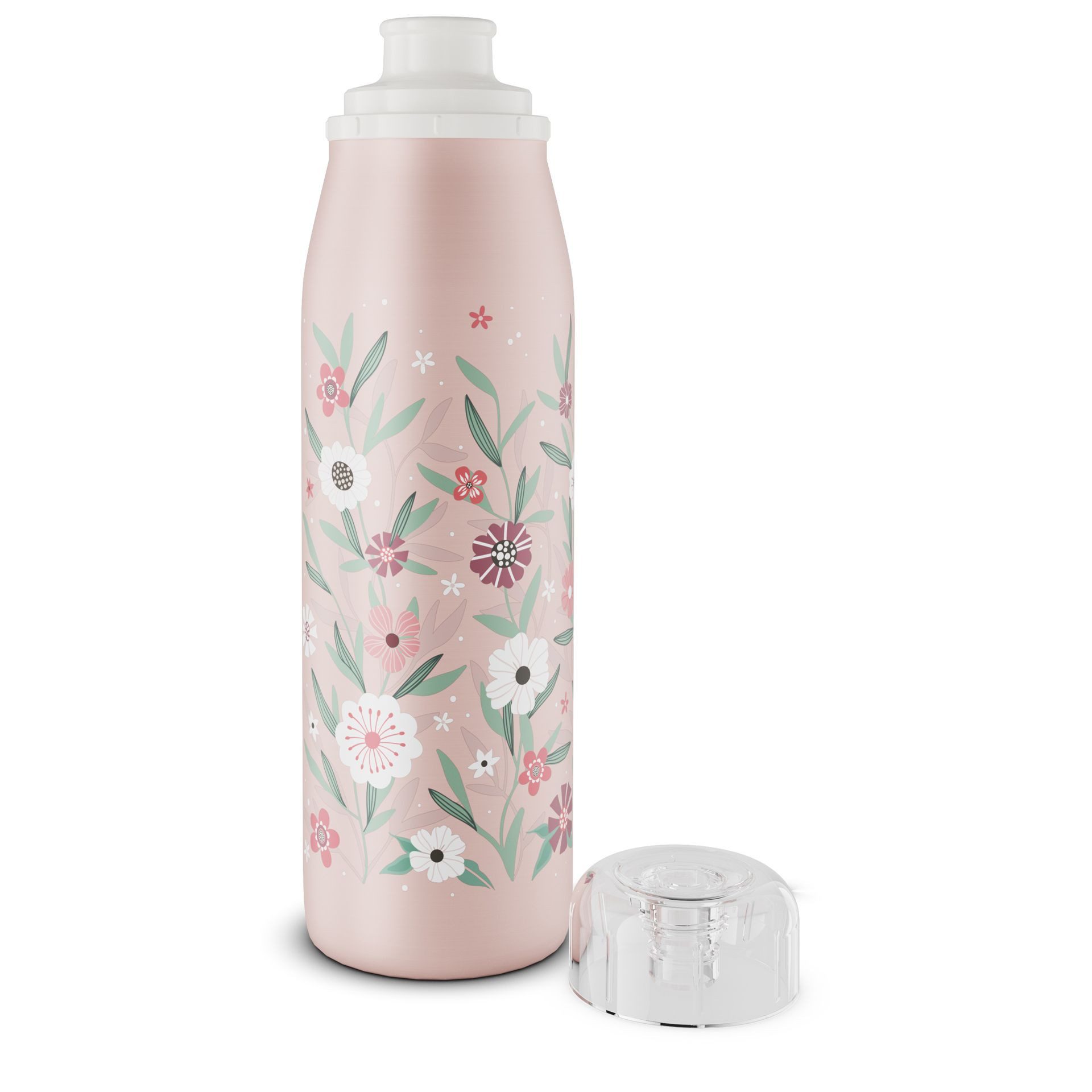 Alfi Isolierflasche, alfi Isolier-Trinkflasche 'isoBottle Kids' 0,5 Liter, Blumenmotiv