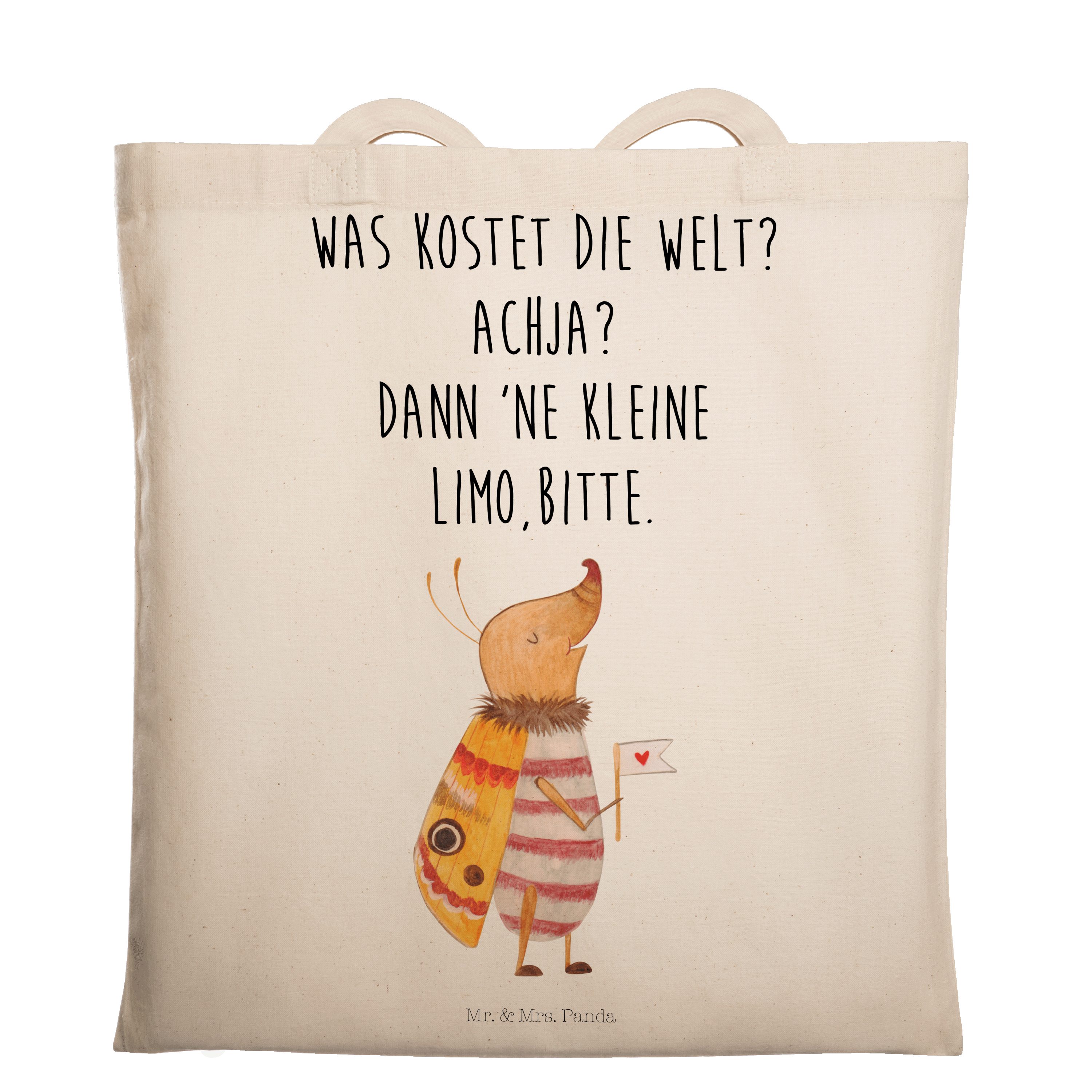 Mr. & Mrs. Panda Tragetasche »Nachtfalter mit Fähnchen Schwarz