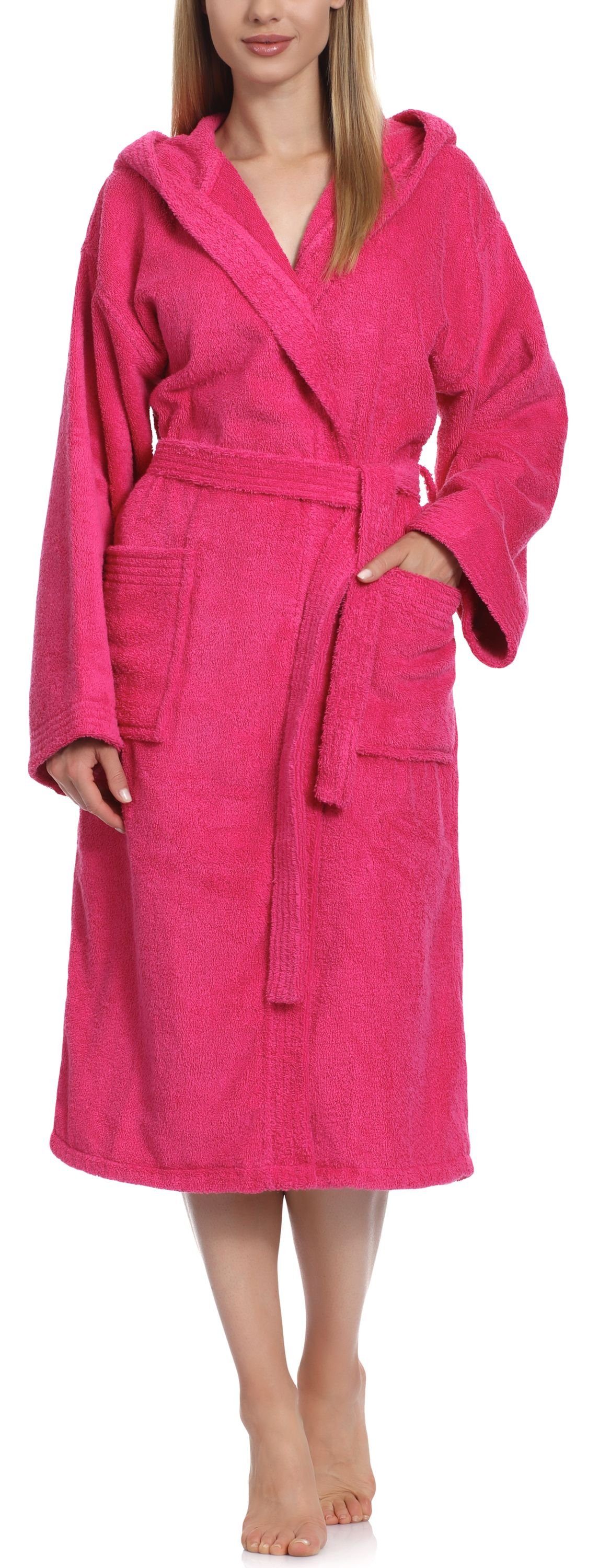 Ladeheid Bademantel Damen Frottee Bademantel aus günstig online kaufen