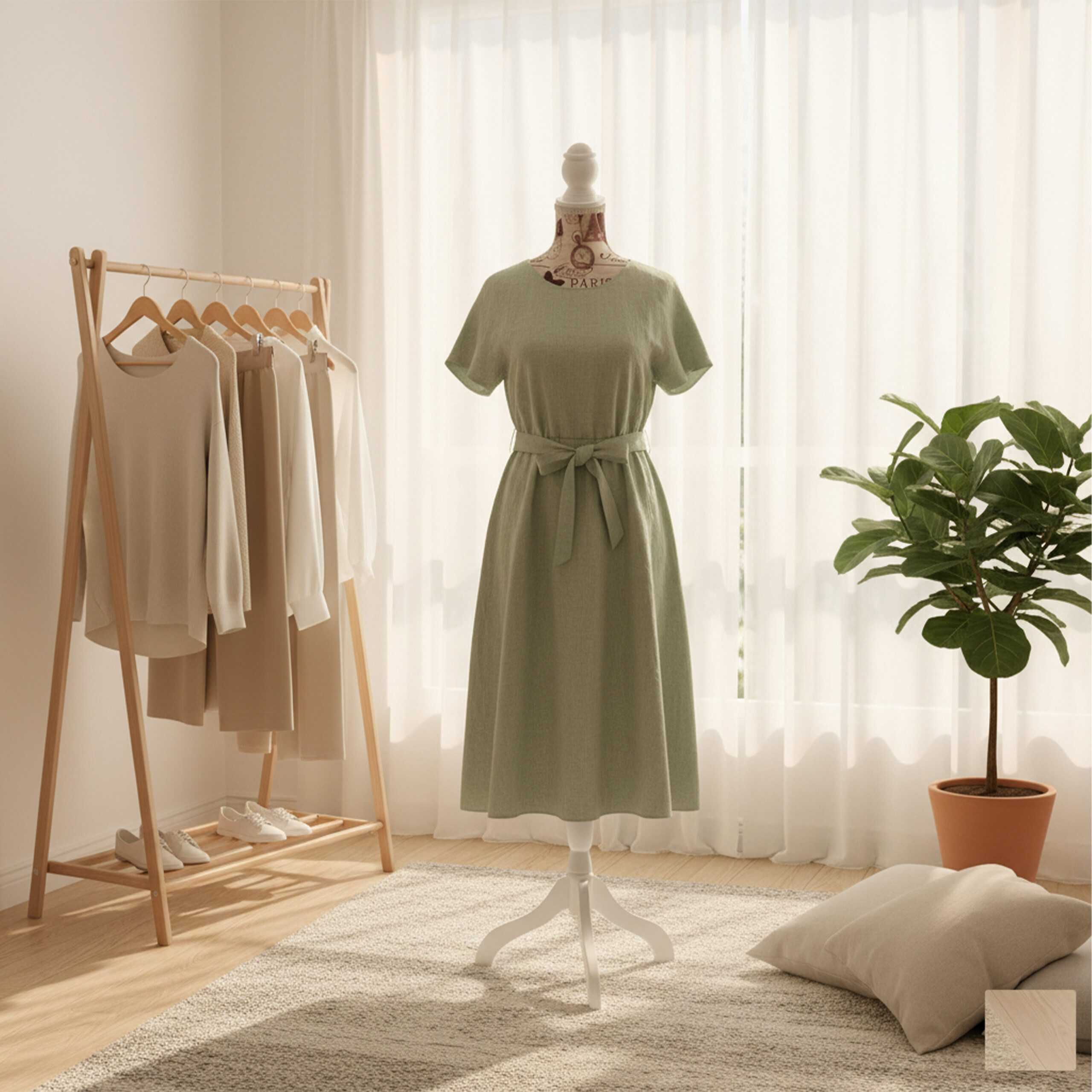 relaxdays Schneiderpuppe Weibliche Schneiderpuppe 36/38 Paris