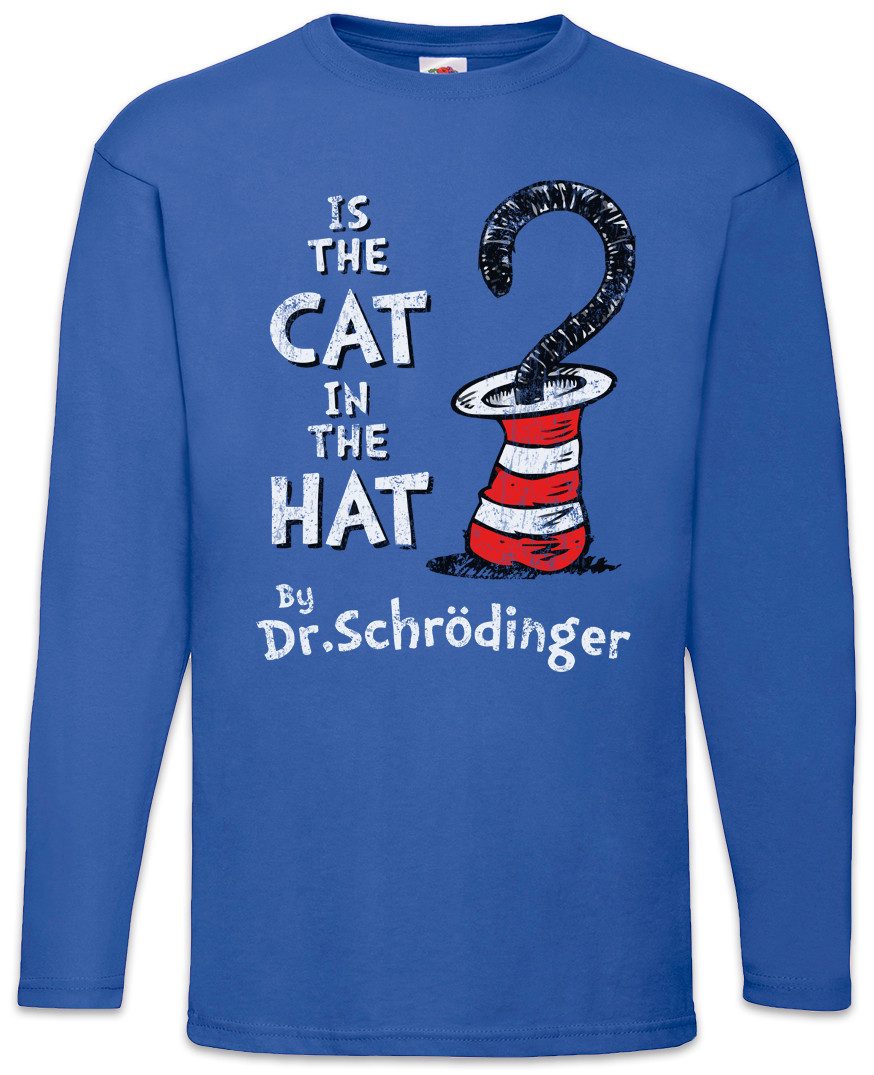 Langarmshirt Cat In The Hat Langarm T-Shirt Schrödingers Schrodinger Schroedingers