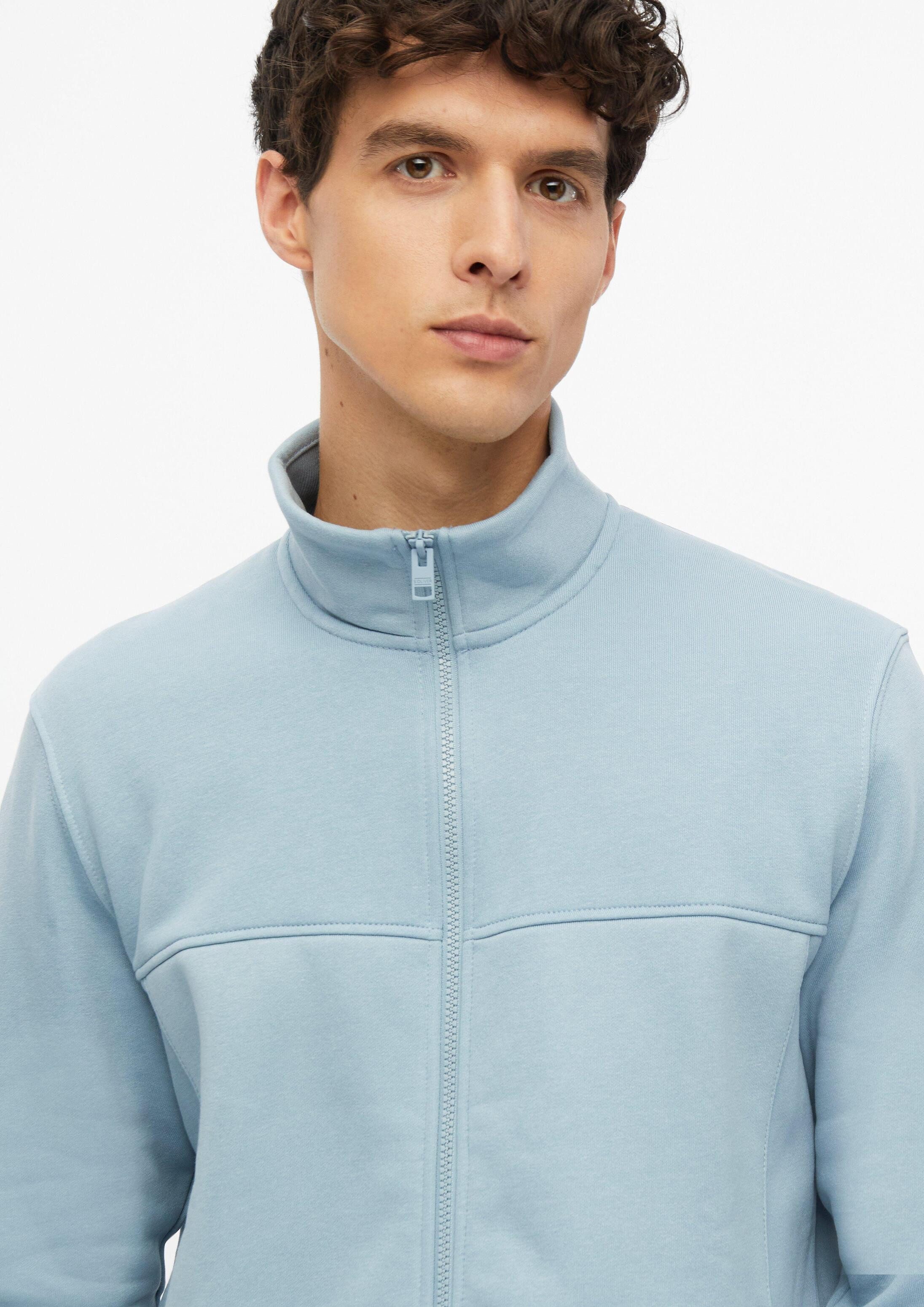s.Oliver Sweatjacke Sweatshirt Jacke Sweatjacke mit Stehkragen und Eingrifftaschen – Bild 4 von 5